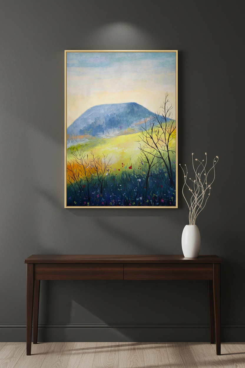 Mountain With Bush