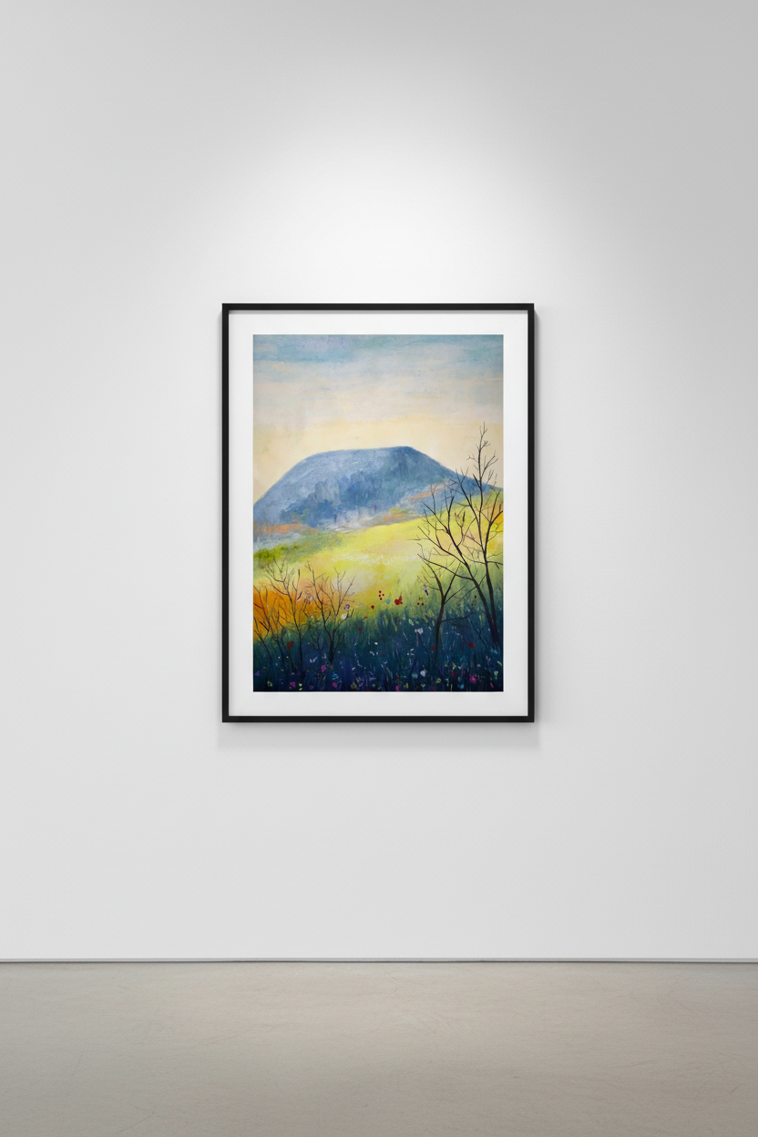 Mountain With Bush