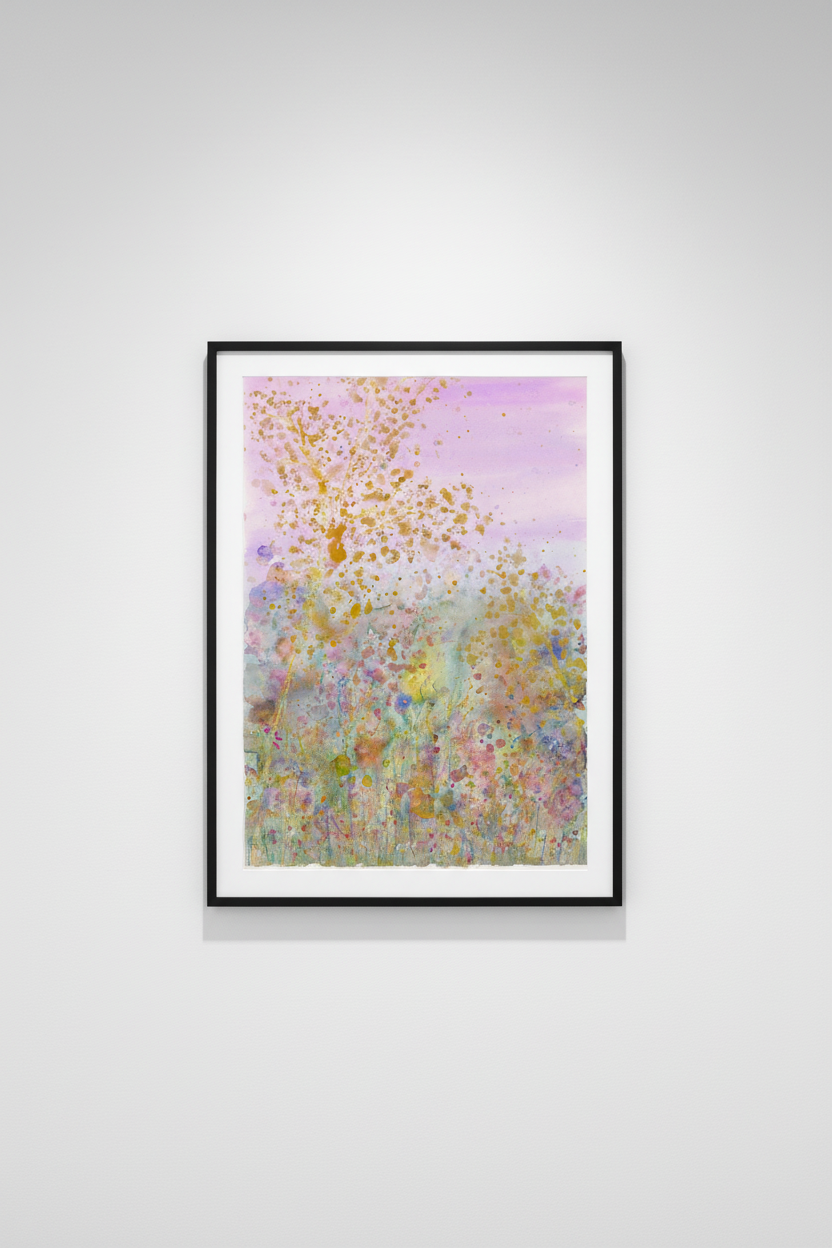 Pink Meadow - Limited edition print UK
