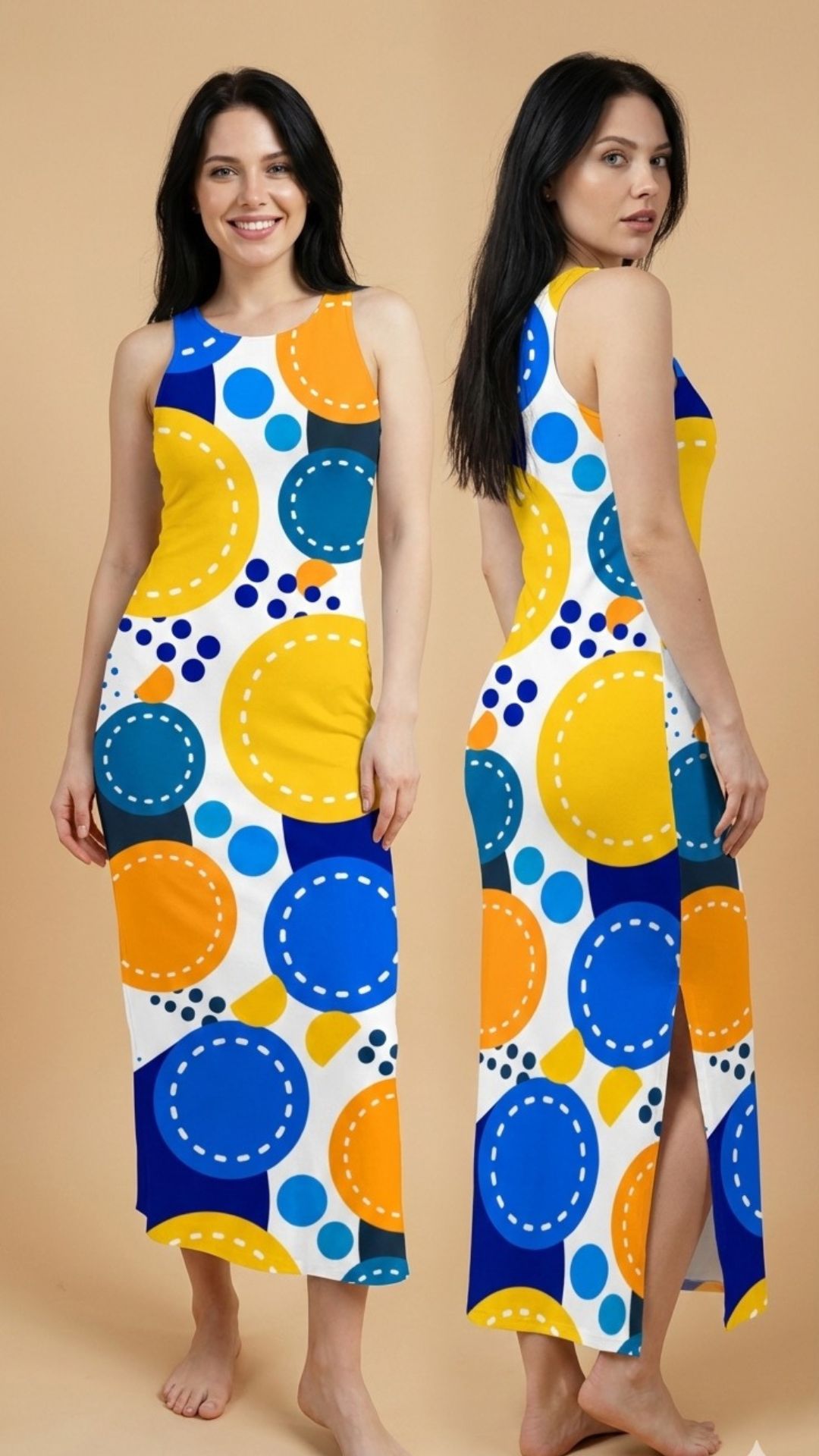 Colorful Abstract Bodycon Dress