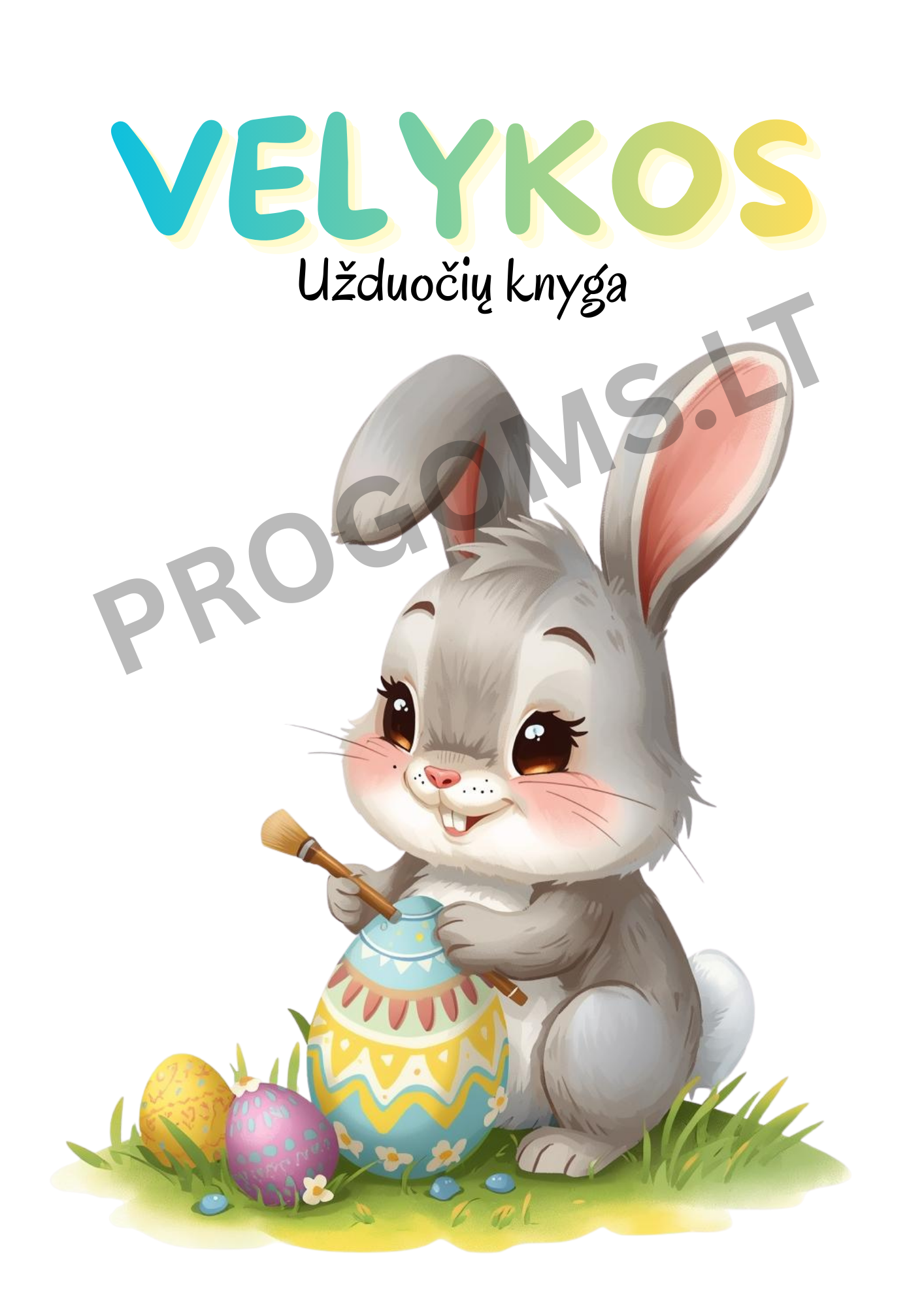 Velykų spalvinimo knygutė