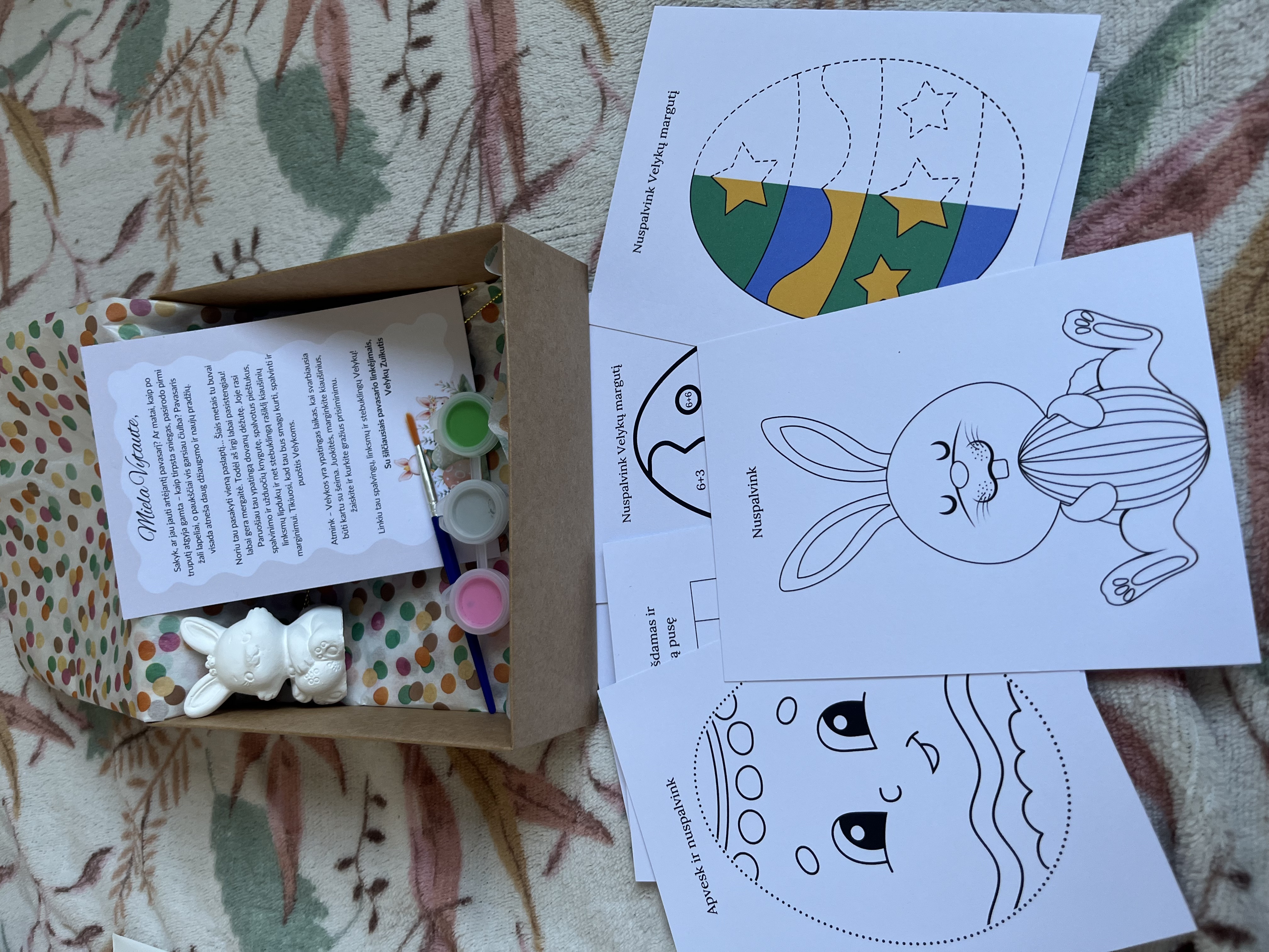 Kūrybinė Velykų Zuikučio dėžutė