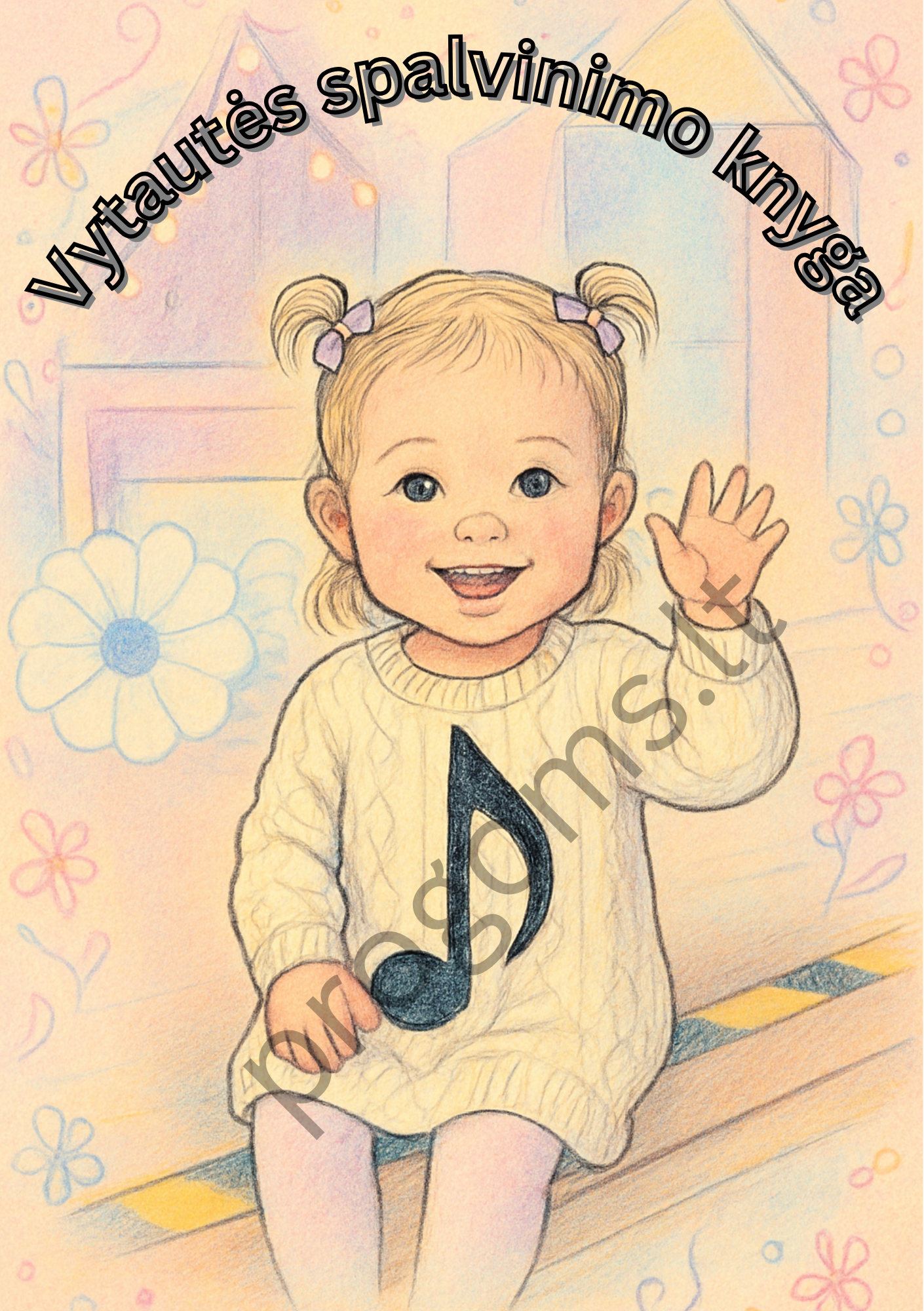 Personalizuota spalvinimo knygelė su spirale