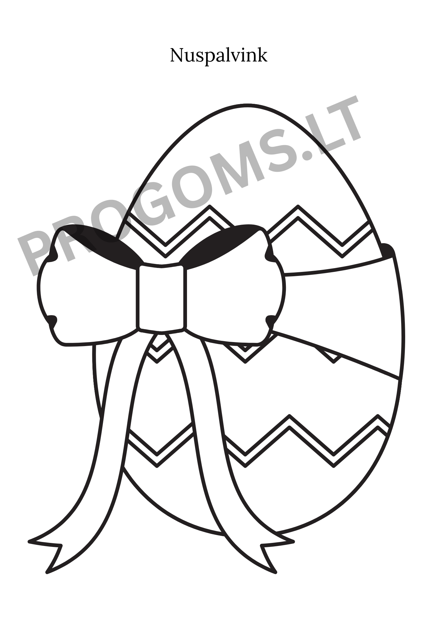 Velykų spalvinimo knygutė