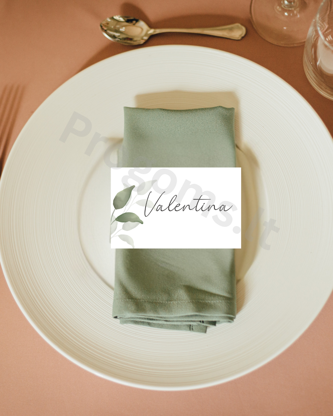 Minimalistinės stalo kortelės, 10 vnt.