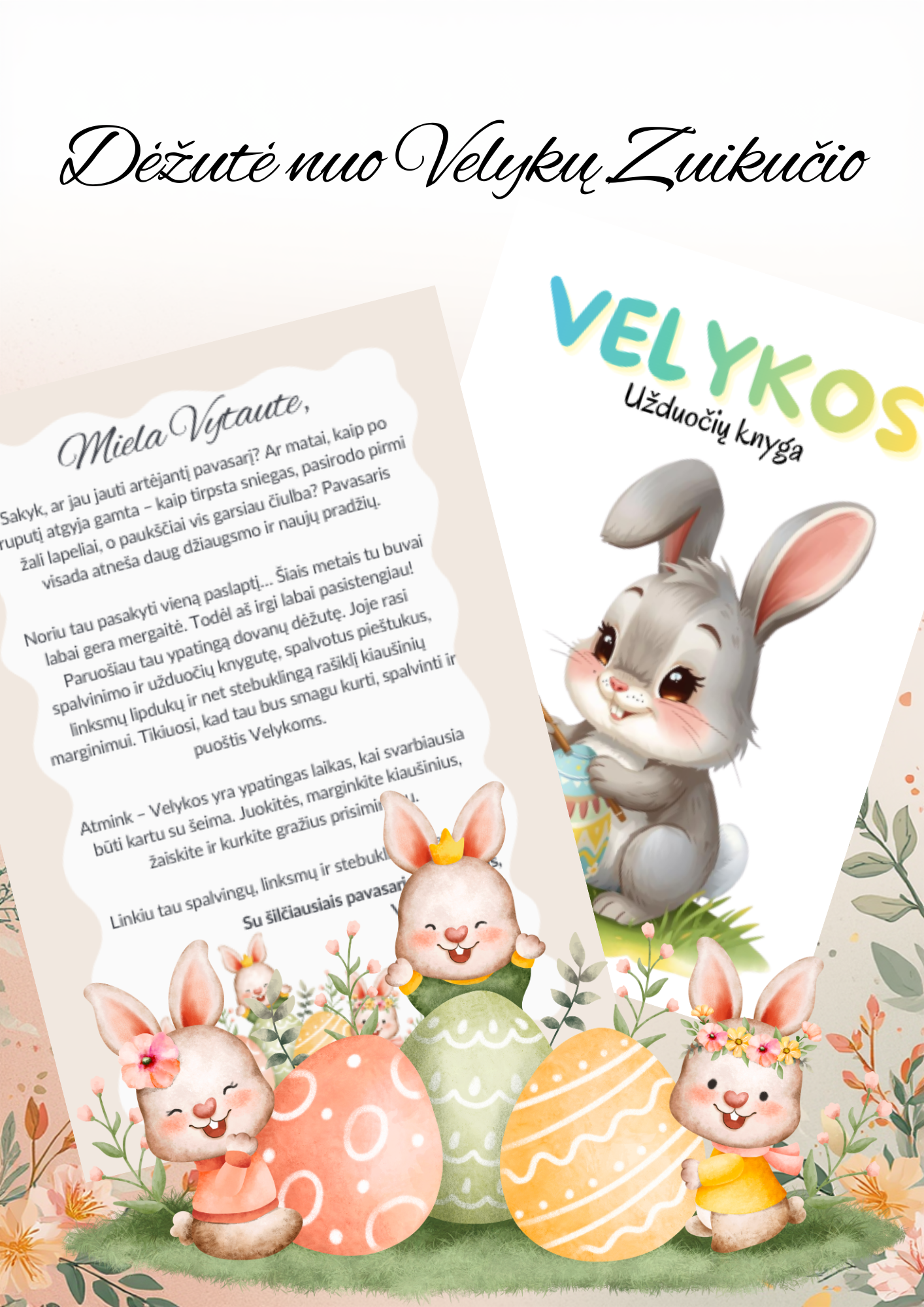 Dėžutė nuo Velykų Zuikučio