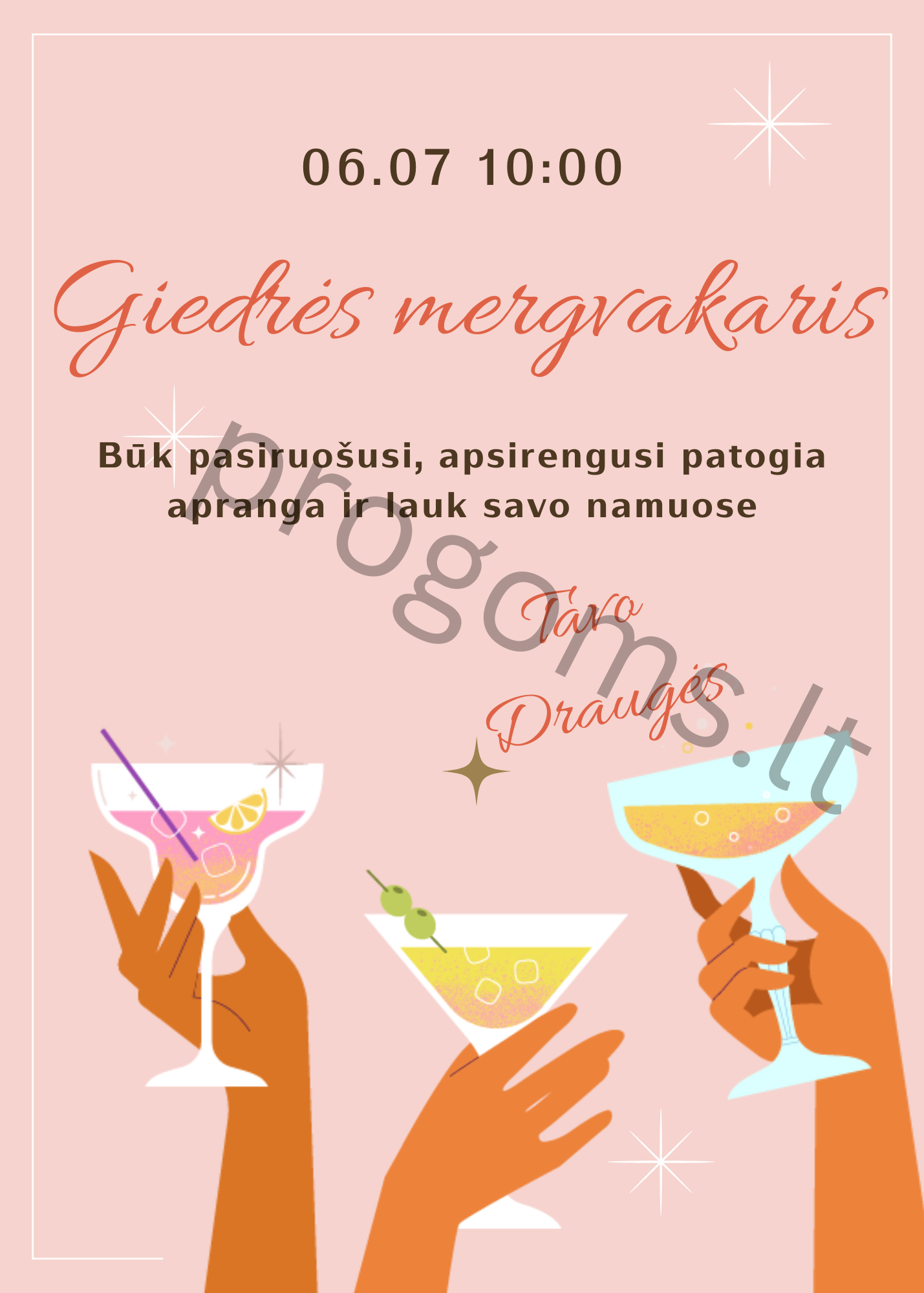 Kvietimas "Taurių Trio"