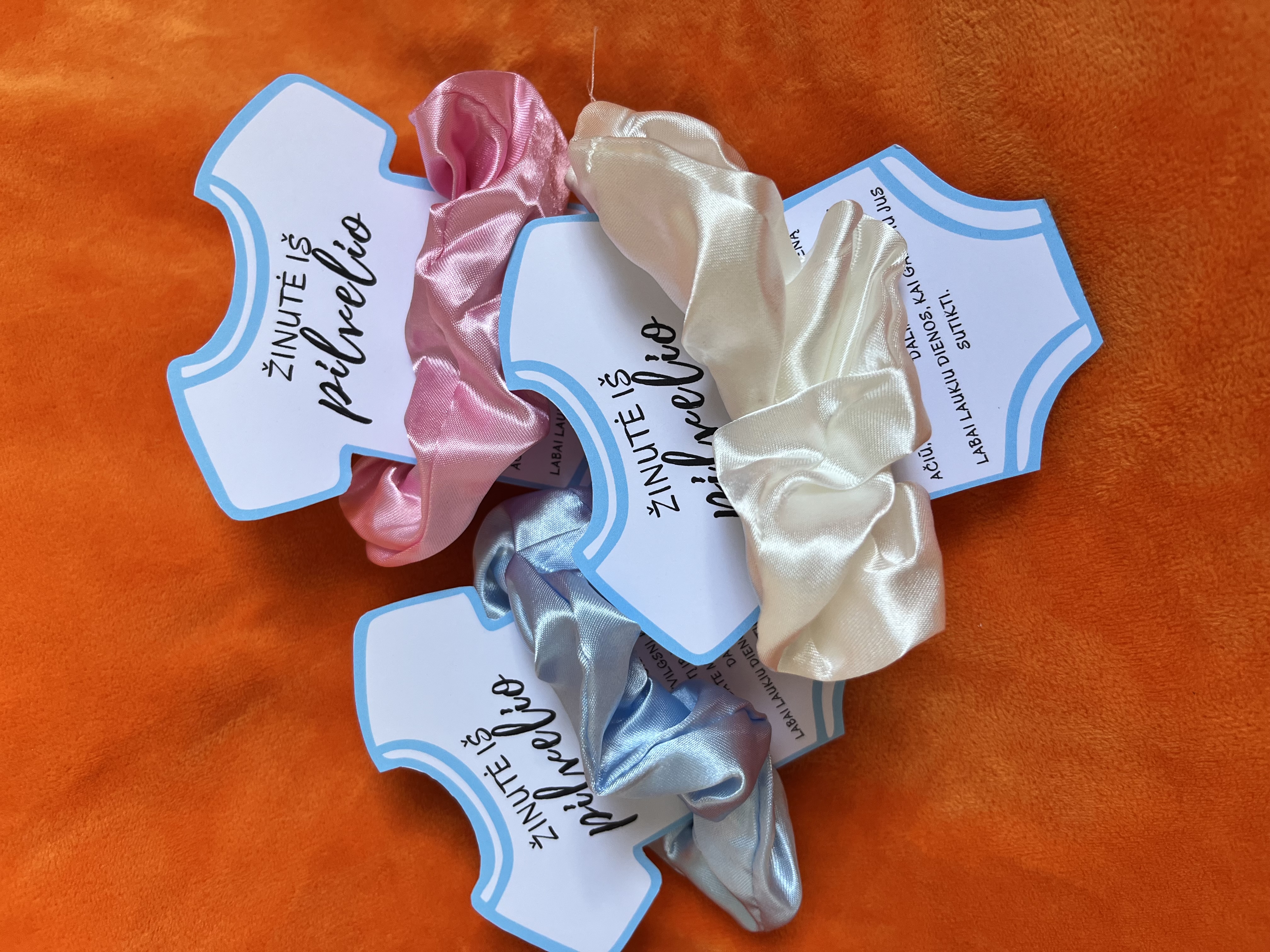 „Žinutė iš pilvelio“ – Baby Shower kortelės. 
