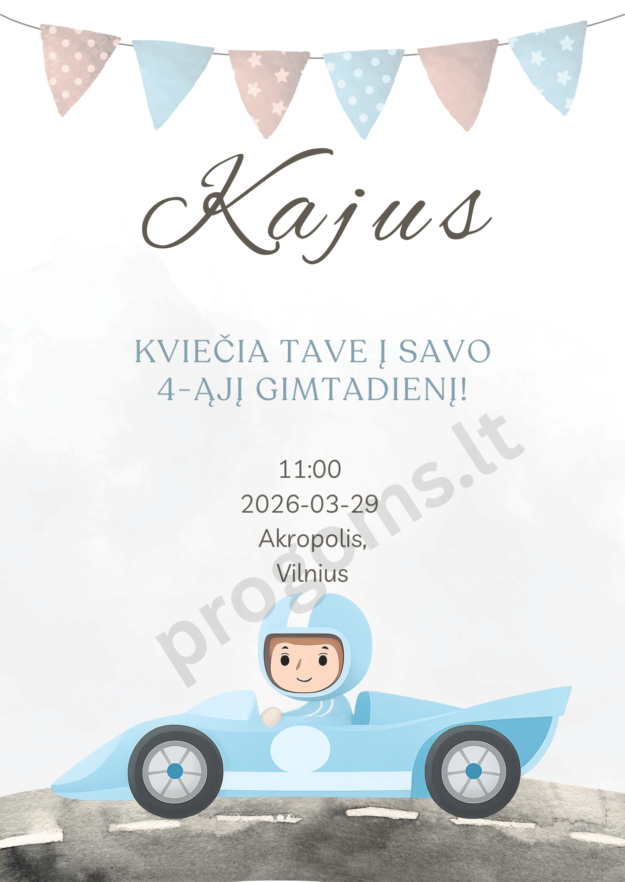 Skaitmeninis kvietimas "Lenktynės"