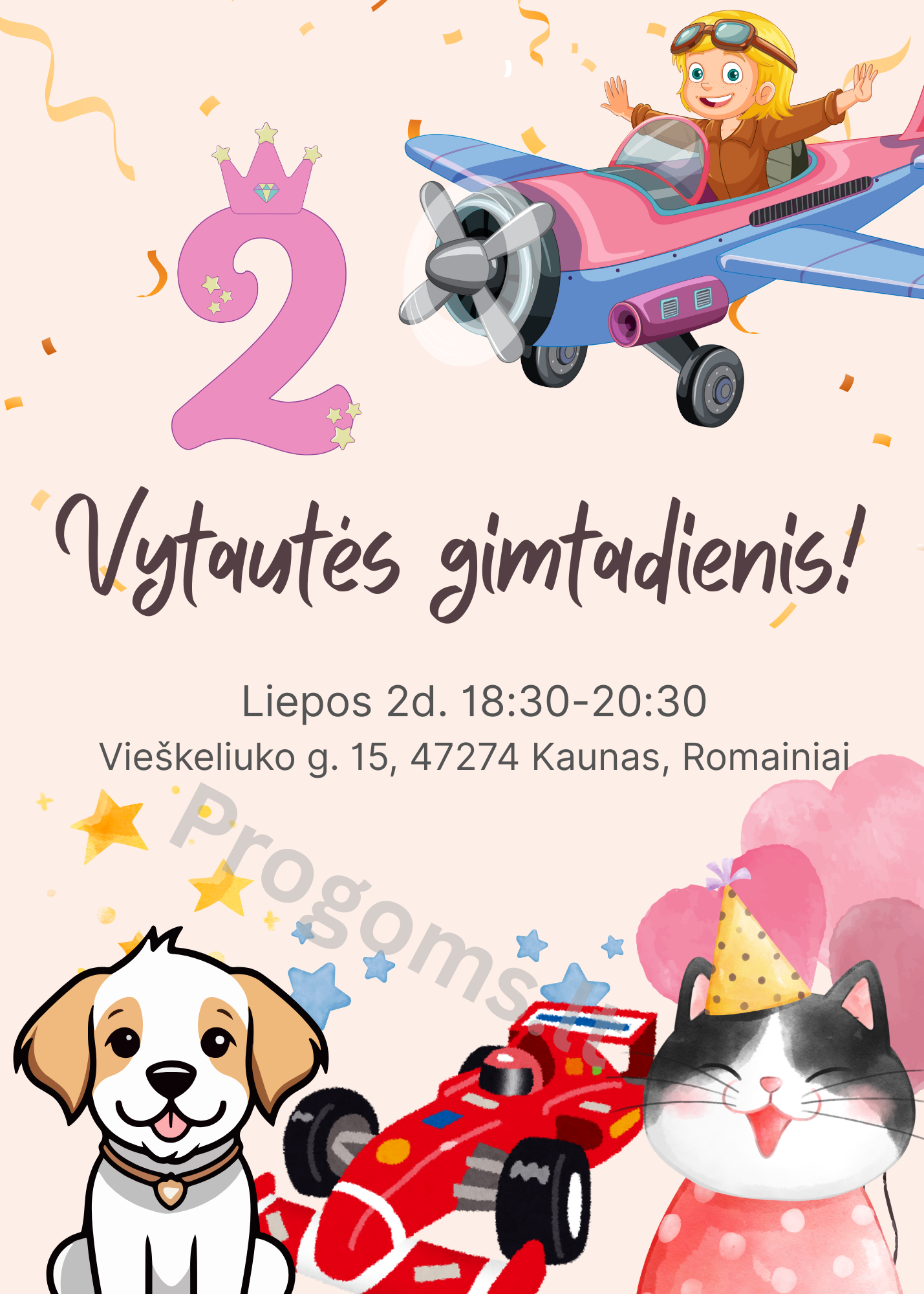 Kvietimas "Vaiko svajonės"