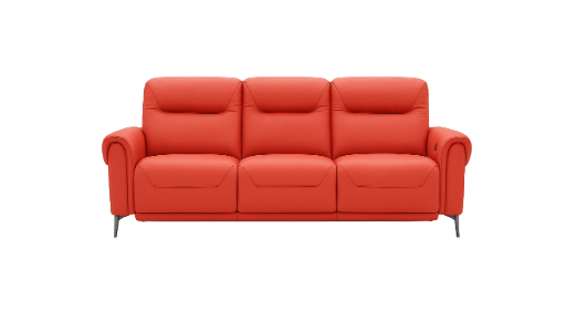Modern Red Leather Sofa