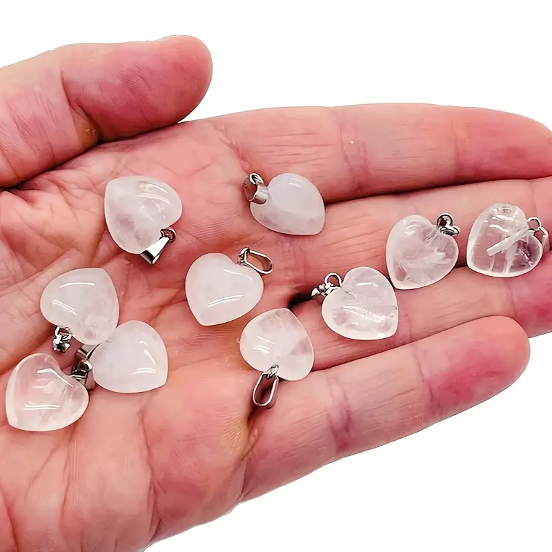 Heart-Shaped Quartz Pendant