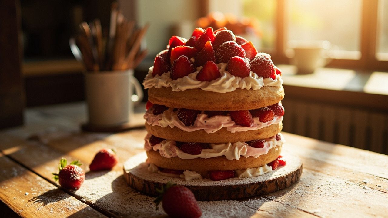 Strawberry Layer Cake