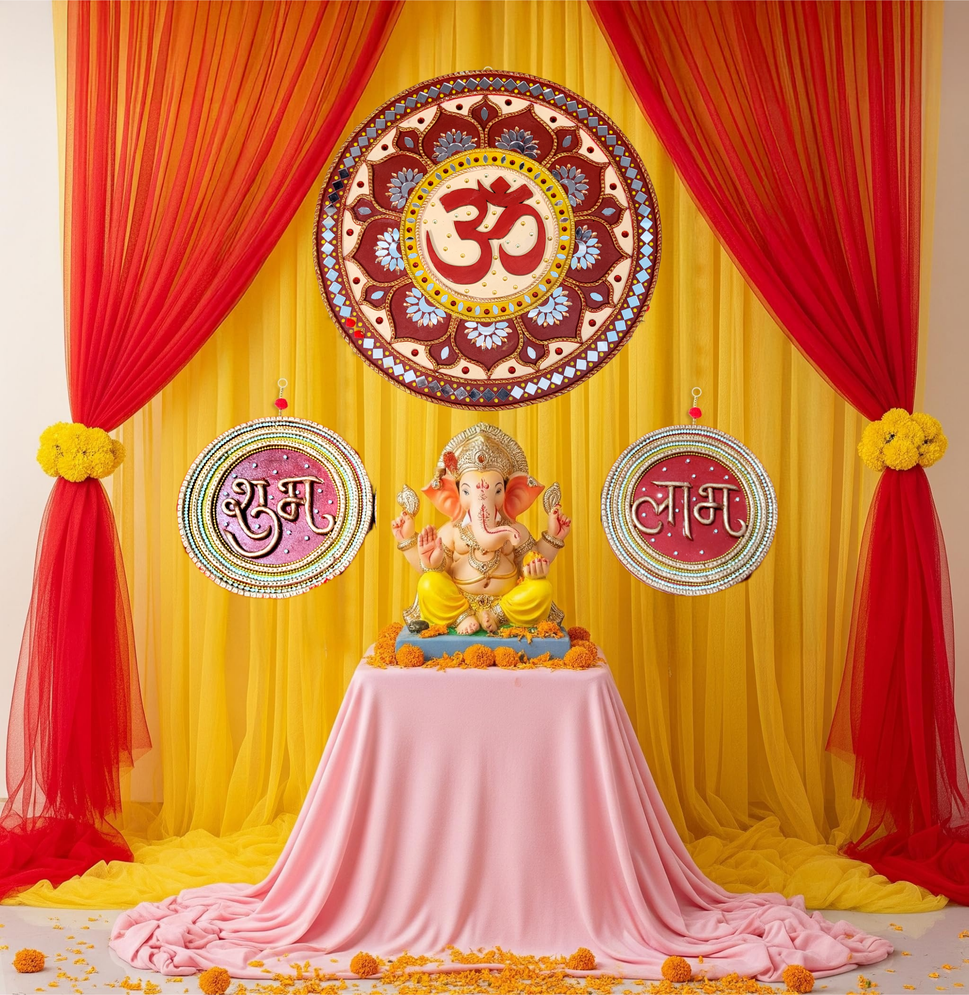 Shubh Labh Lippan Art Wall Decor✨🪔