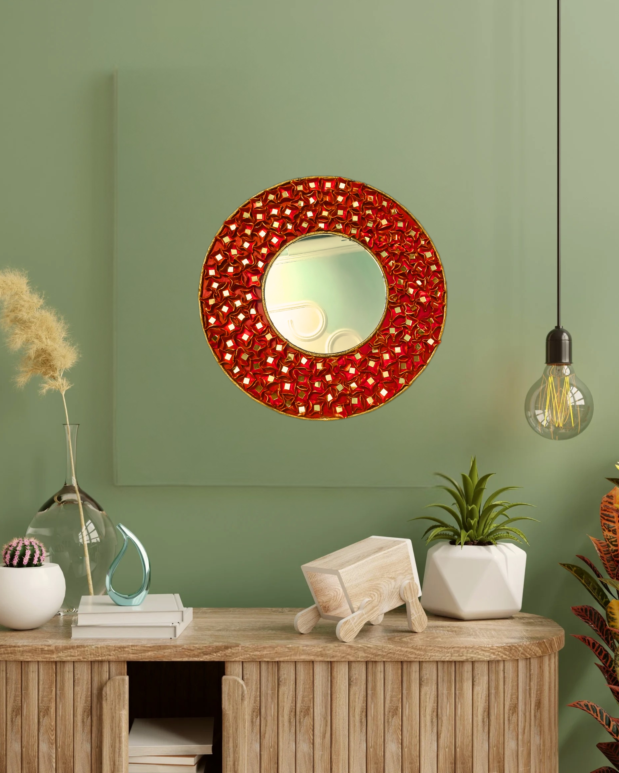 Rose Petals Antique Mirror – Timeless Floral Elegance 🌹✨