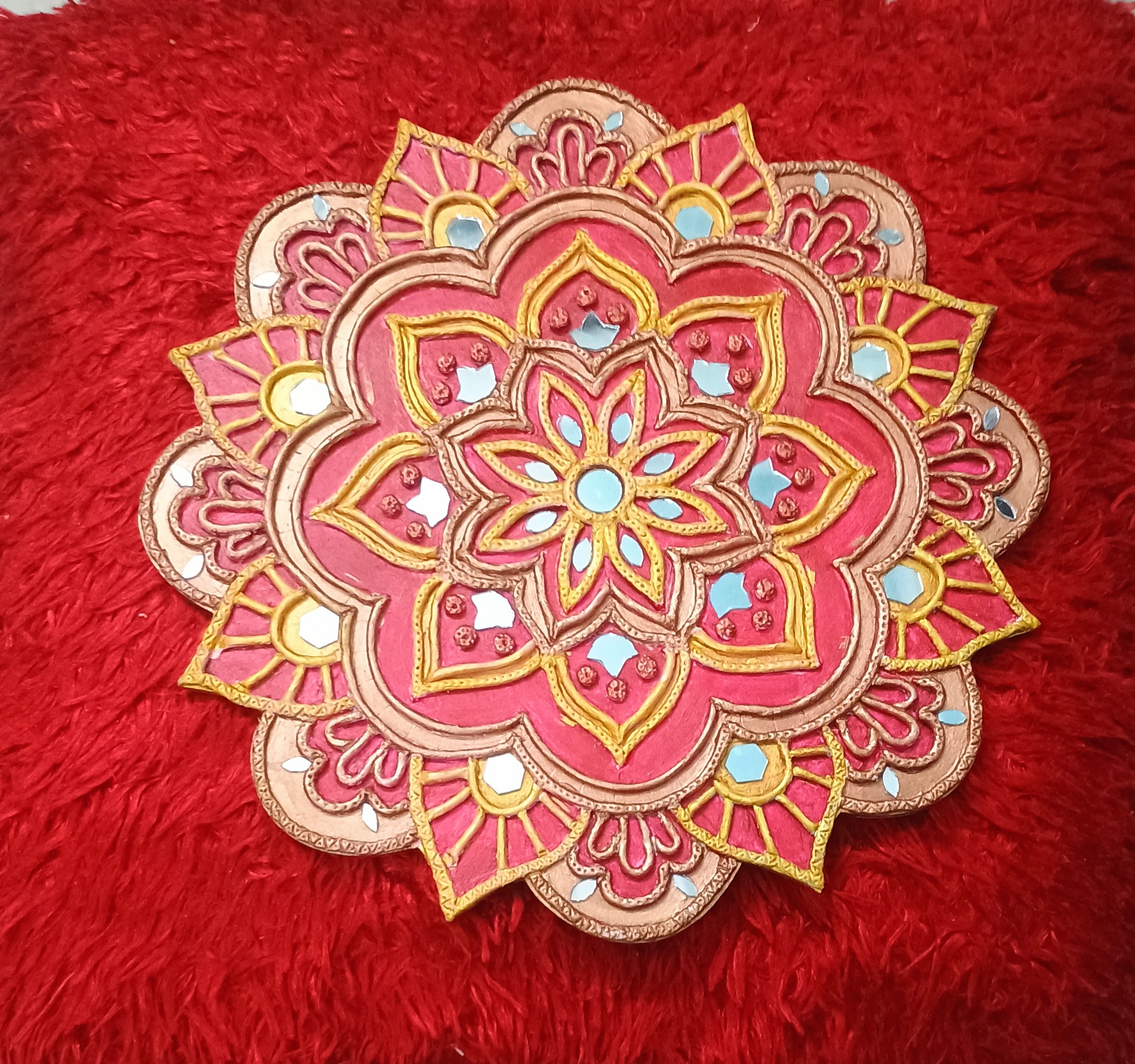 Designer Mandala Lippan Art – Elegant Reflection of Tradition ✨