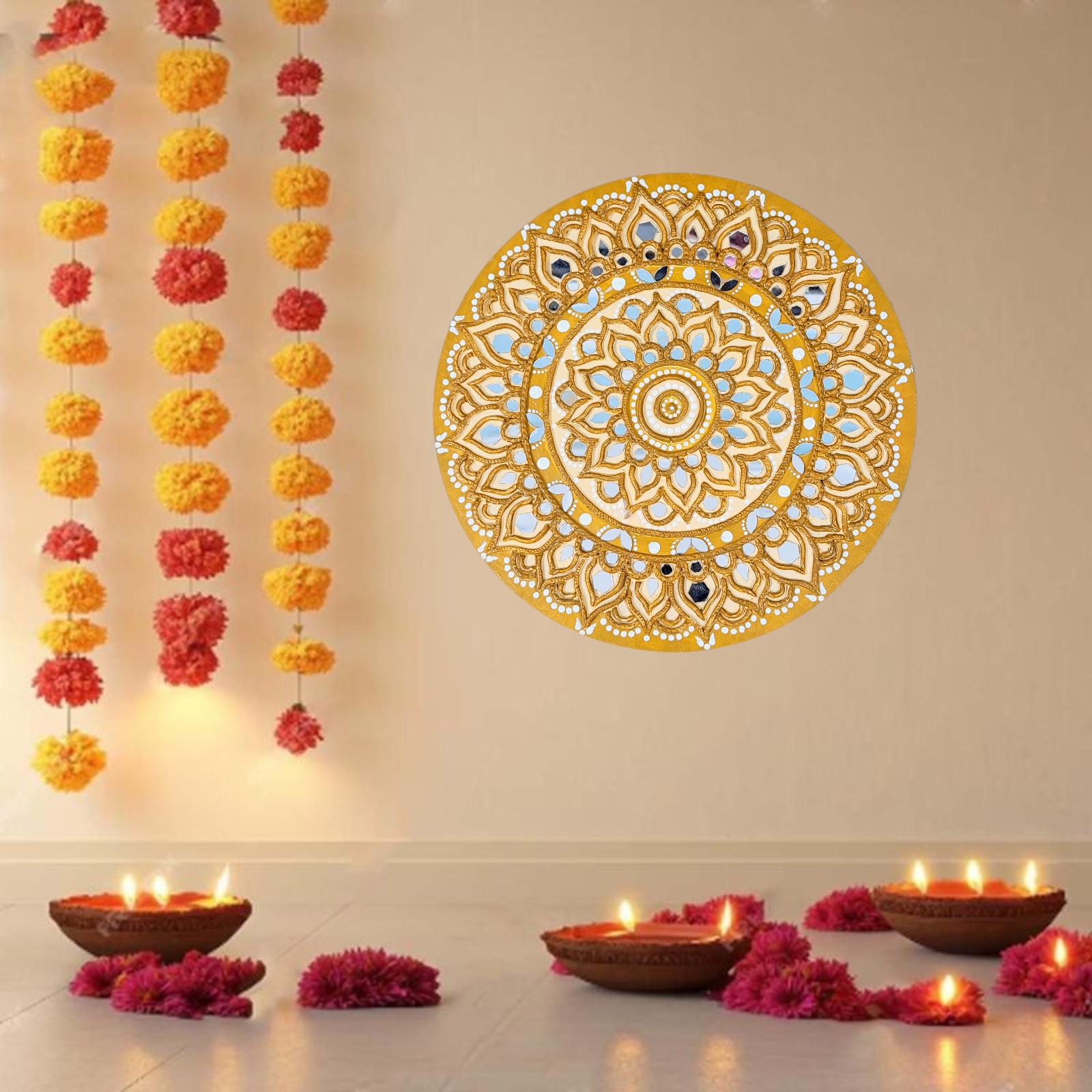 Mandala Lippan Art – Intricate Elegance for Your Walls ✨