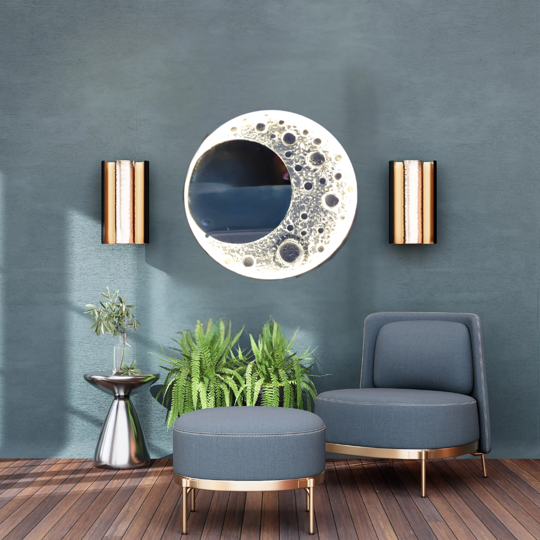 Half Moon Lamp Wall Decor – Radiance Meets Art ✨