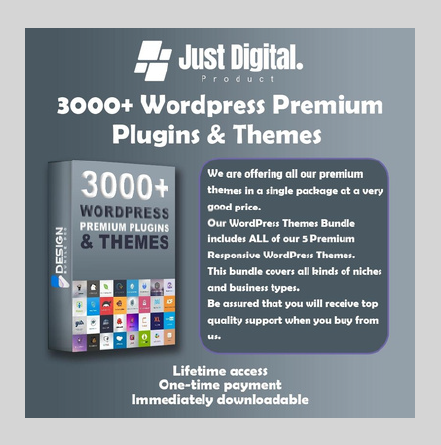 Pack 3000+ Plugins & Thèmes WordPress Premium