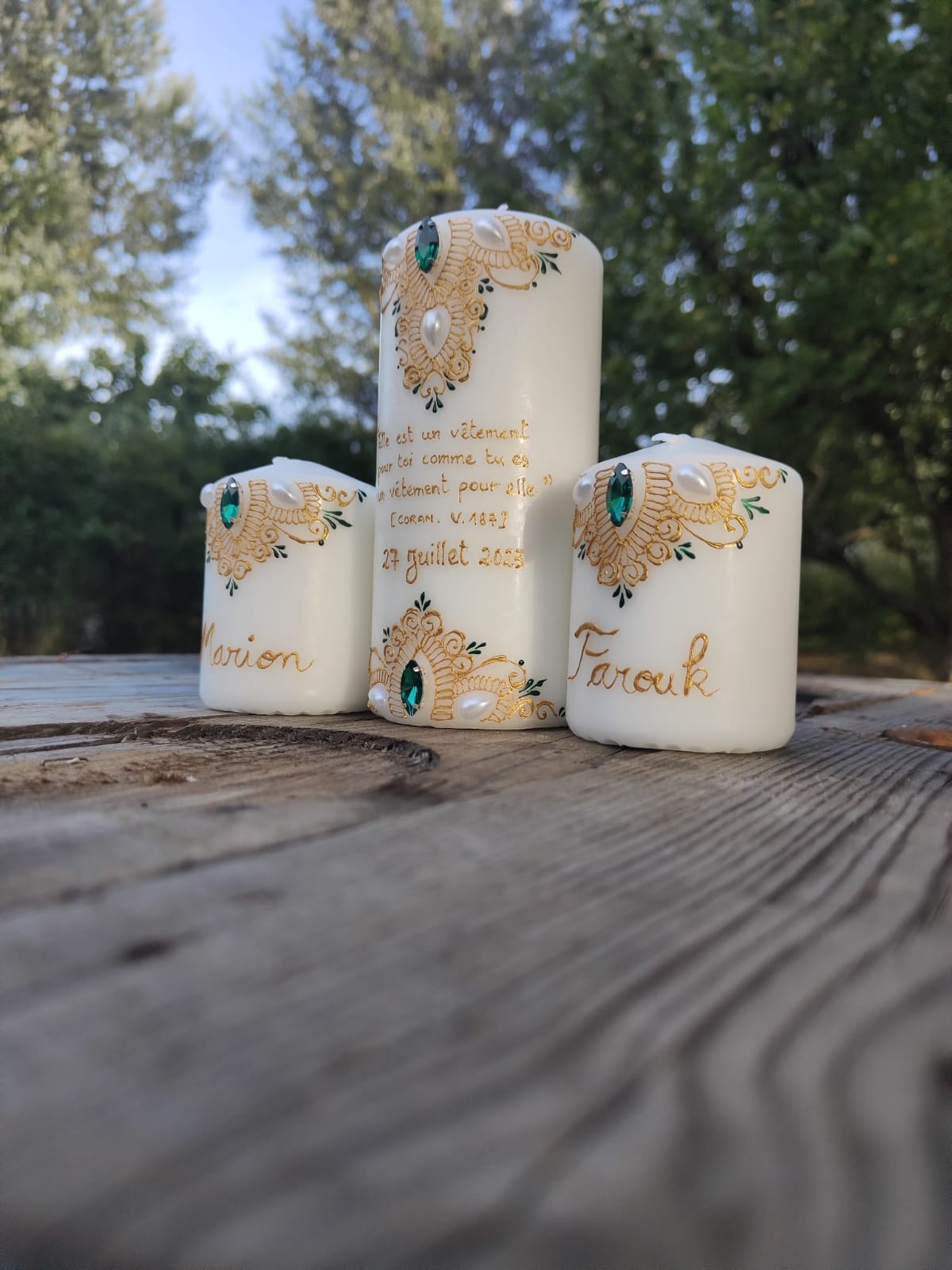 Bougies personnalisées