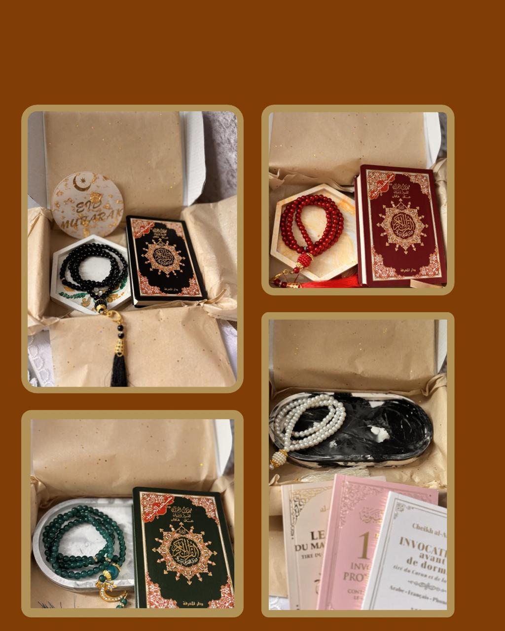 Coffret de chapelets et livrets de prières