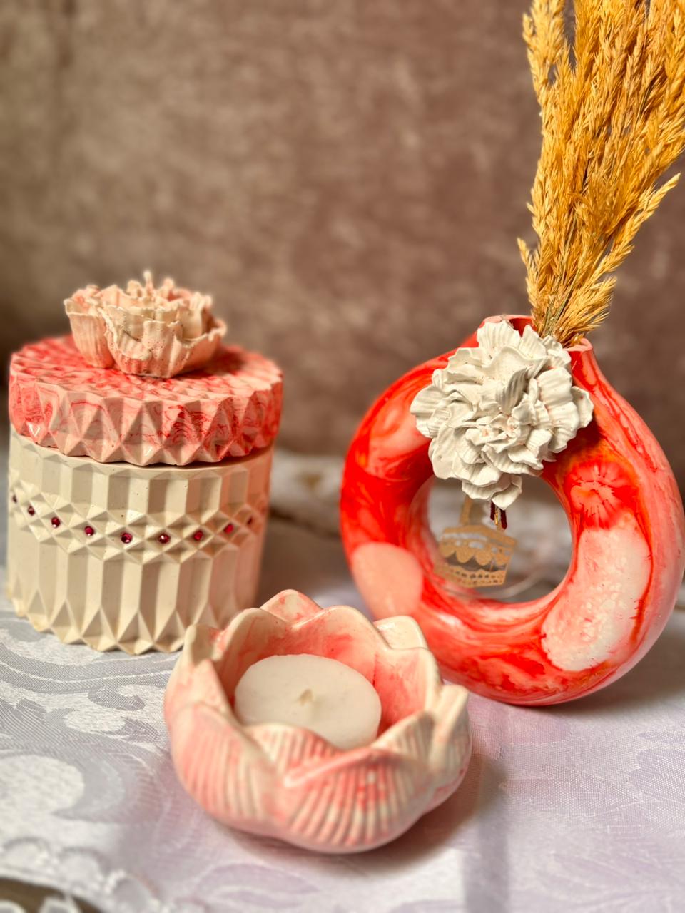 Coffret décoratif en jasmonite