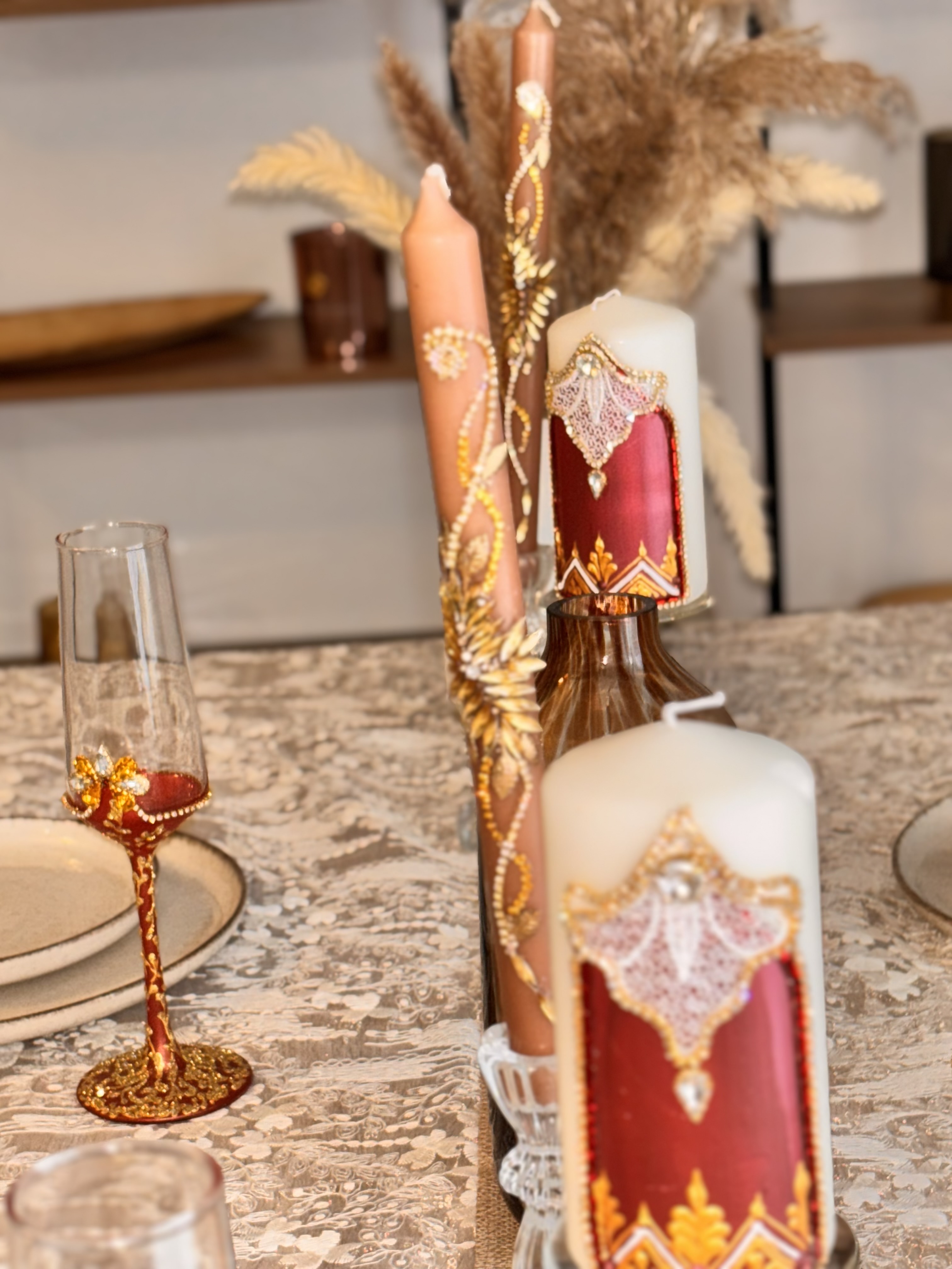 Lot de 2 verres- Rouge passion