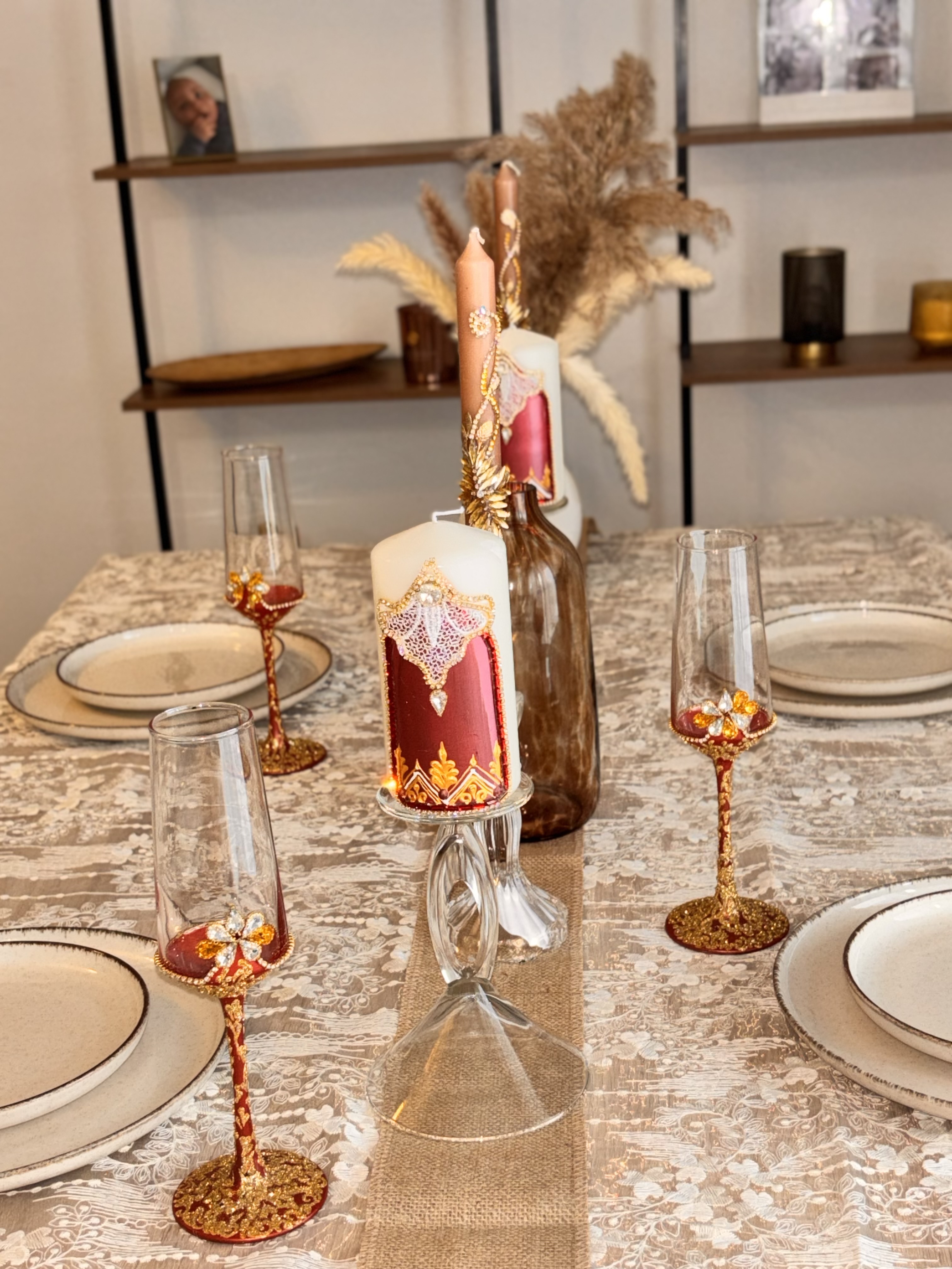 Lot de 2 verres- Rouge passion