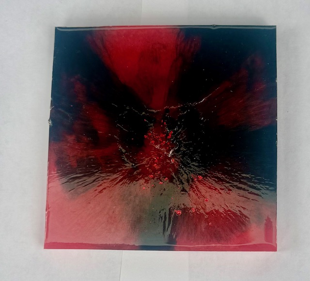 Abstract Red and Black