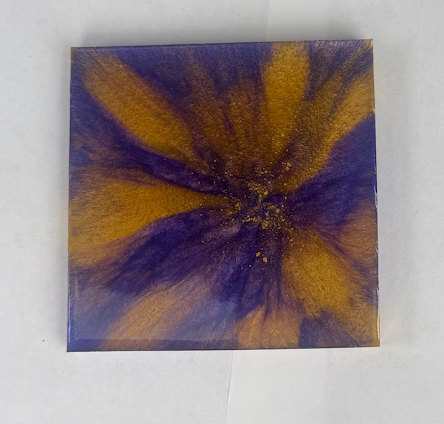 Abstract Gold and Purple