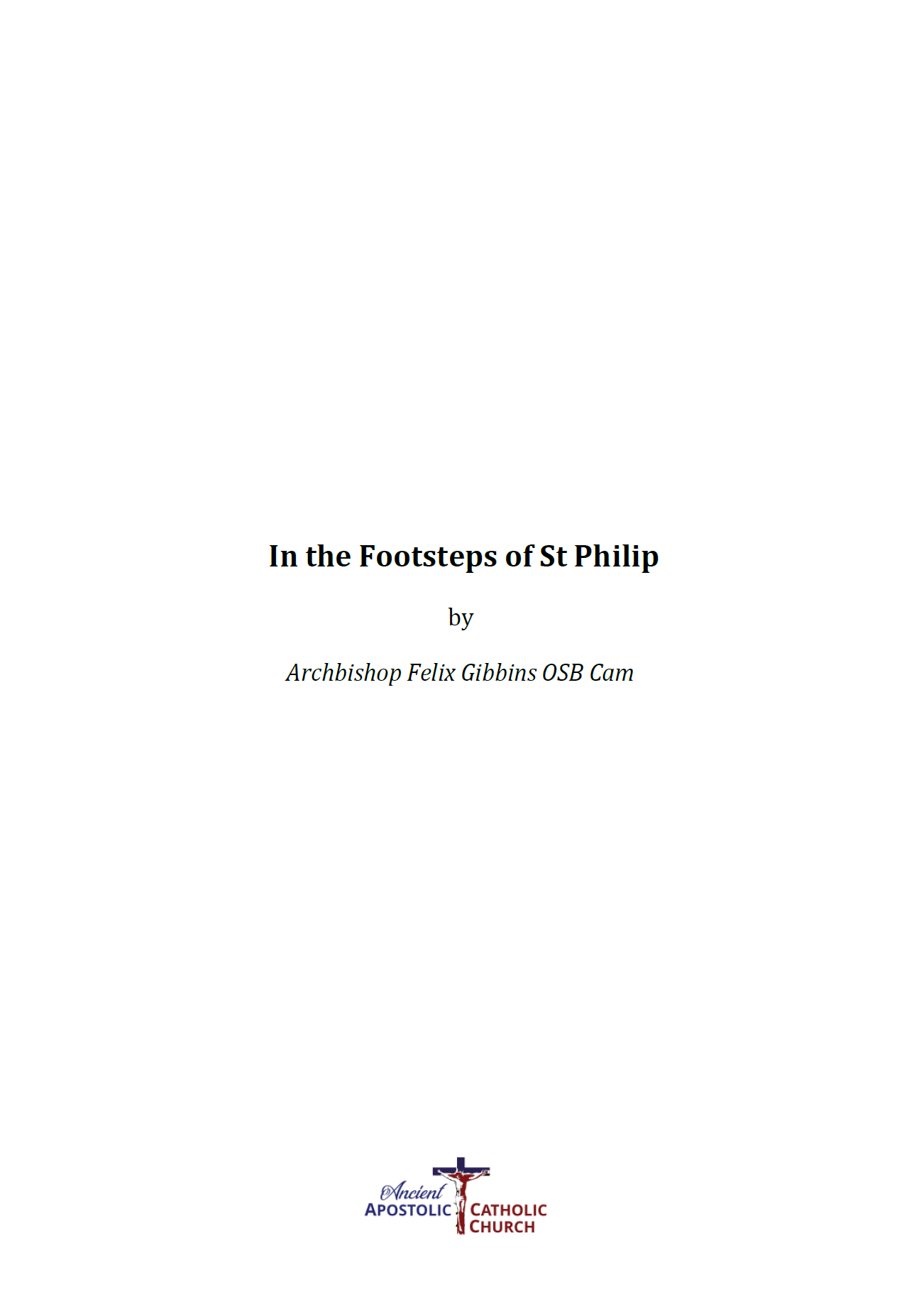 In the Footsteps of St Philip