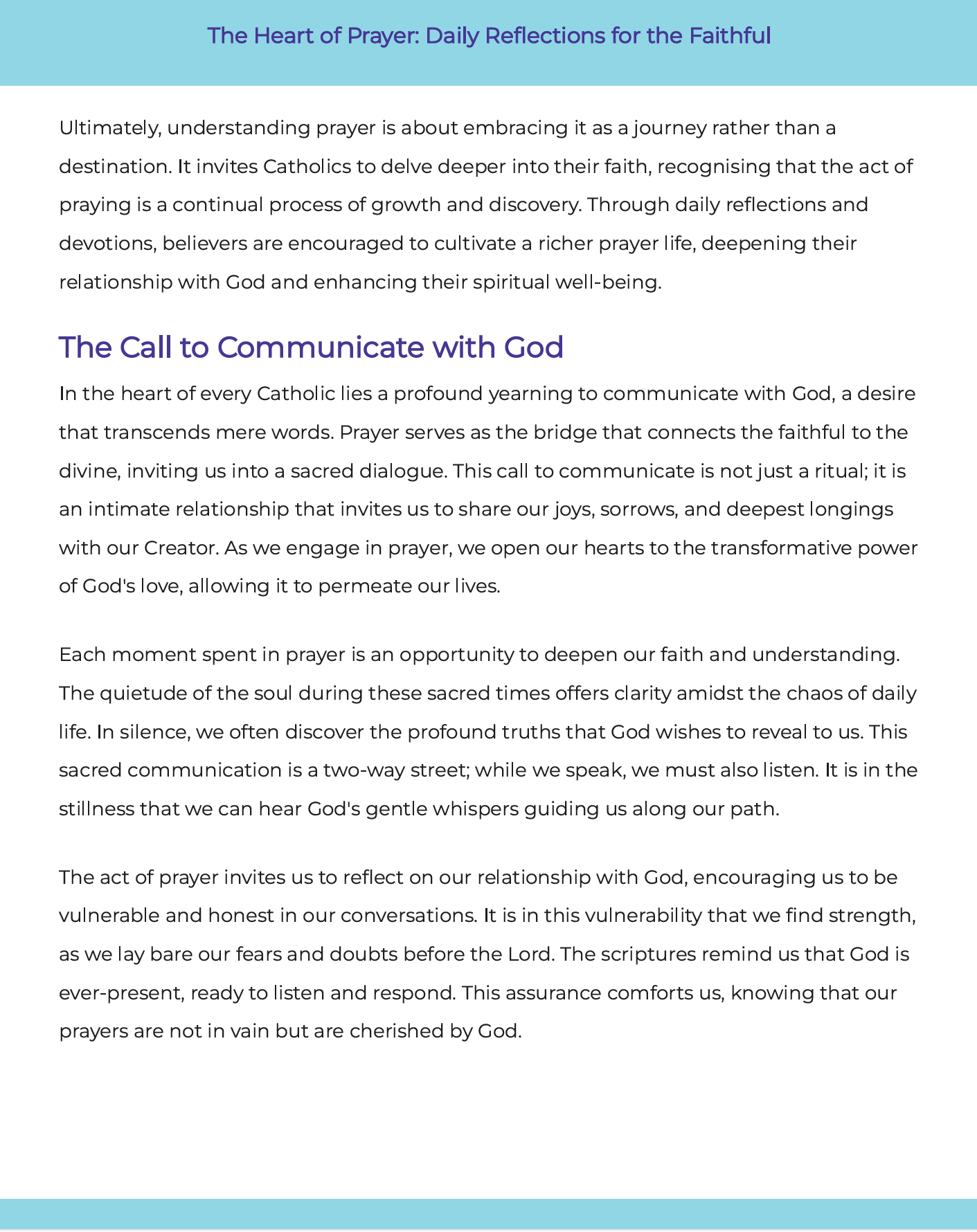 The Heart of Prayer