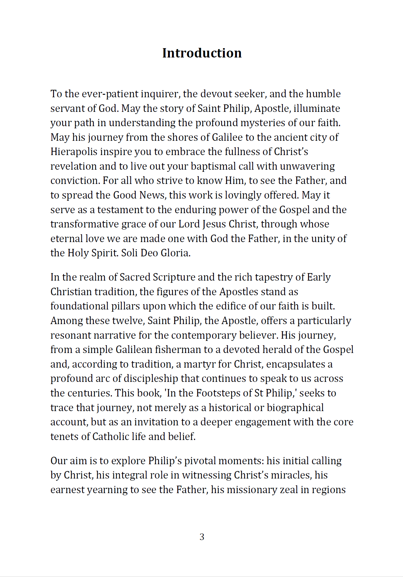 In the Footsteps of St Philip