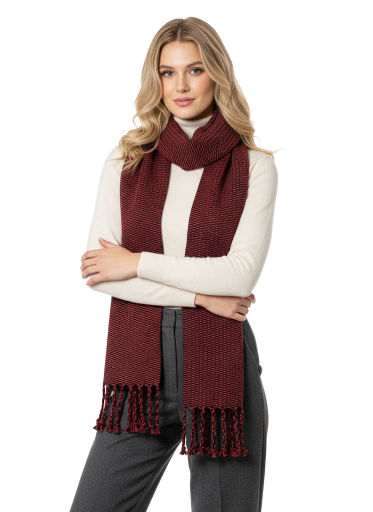 Bufanda Pairos. Bufanda tejida a mano 100% algodón.