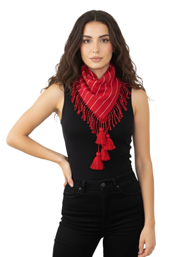 Bufanda cuadrada. Líneas