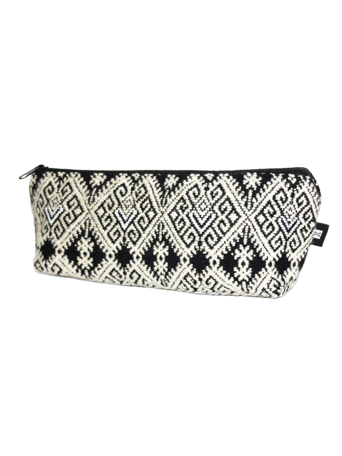 Cosmetiquera Corazon. Neceser de tela tejida a mano 100% algodón.