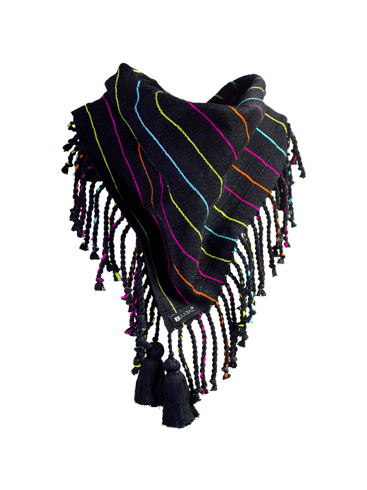 Bufanda cuadrada. Líneas