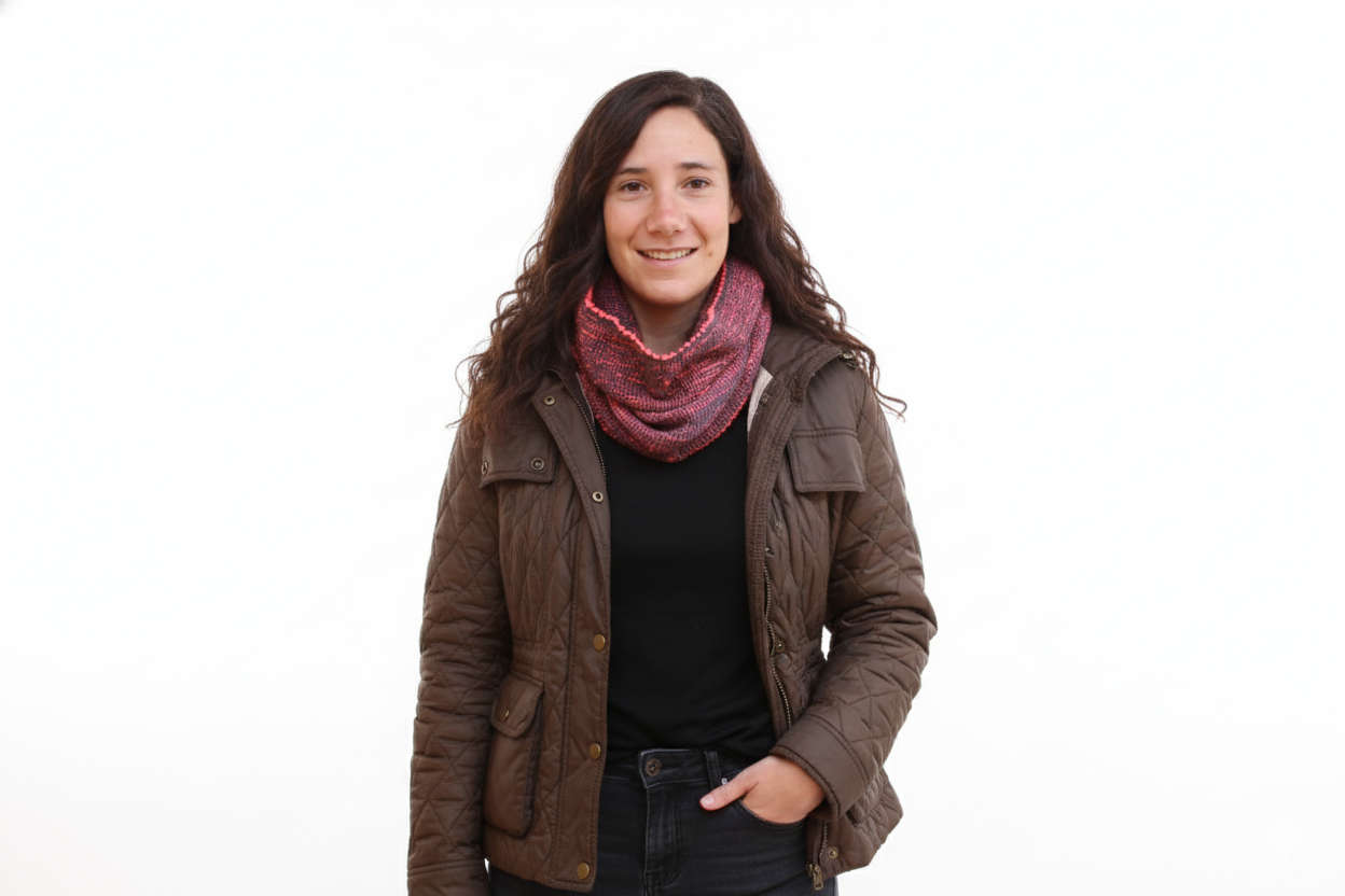 Nukil Patil Balamil. Bufanda de tubo tejida a mano 100% algodón.