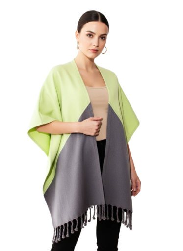 Poncho Simetrico. Poncho unisex 100% algodón tejido a mano.