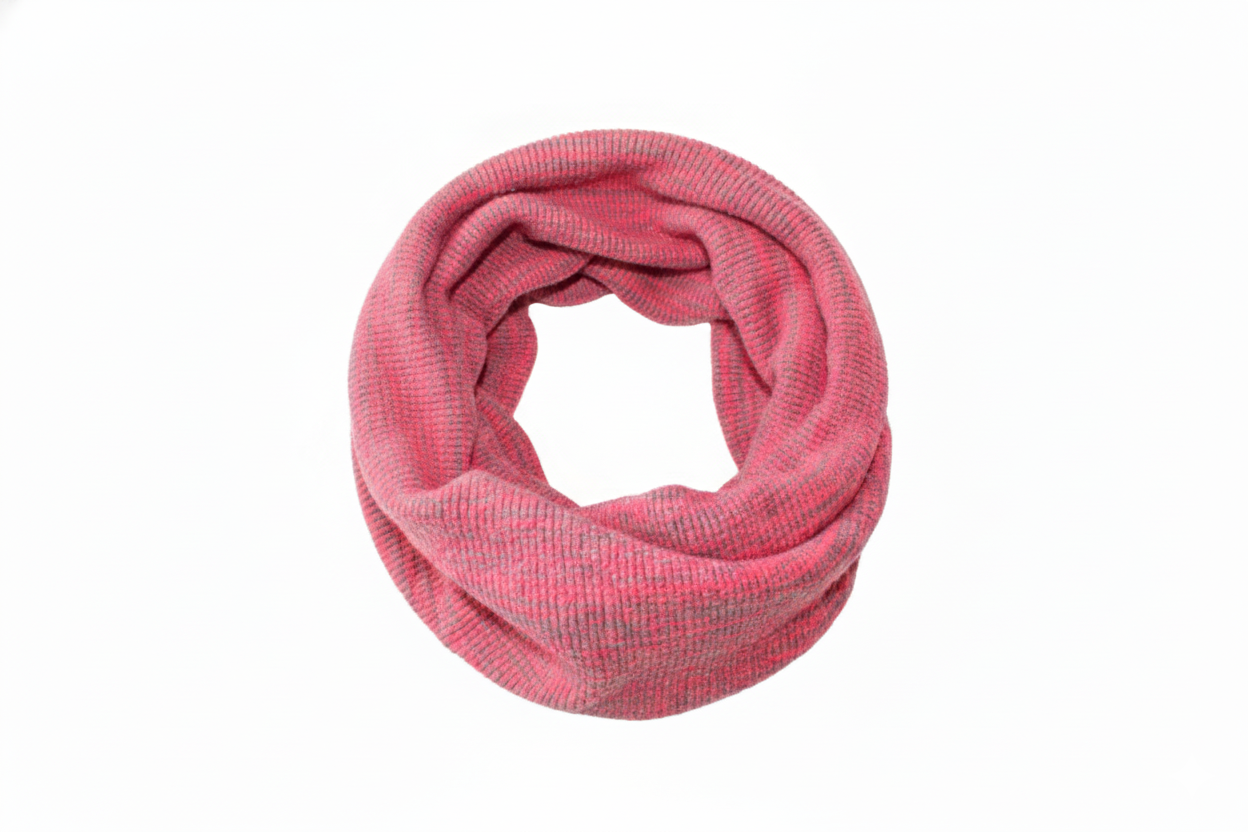 Nukil Patil Balamil. Bufanda de tubo tejida a mano 100% algodón.