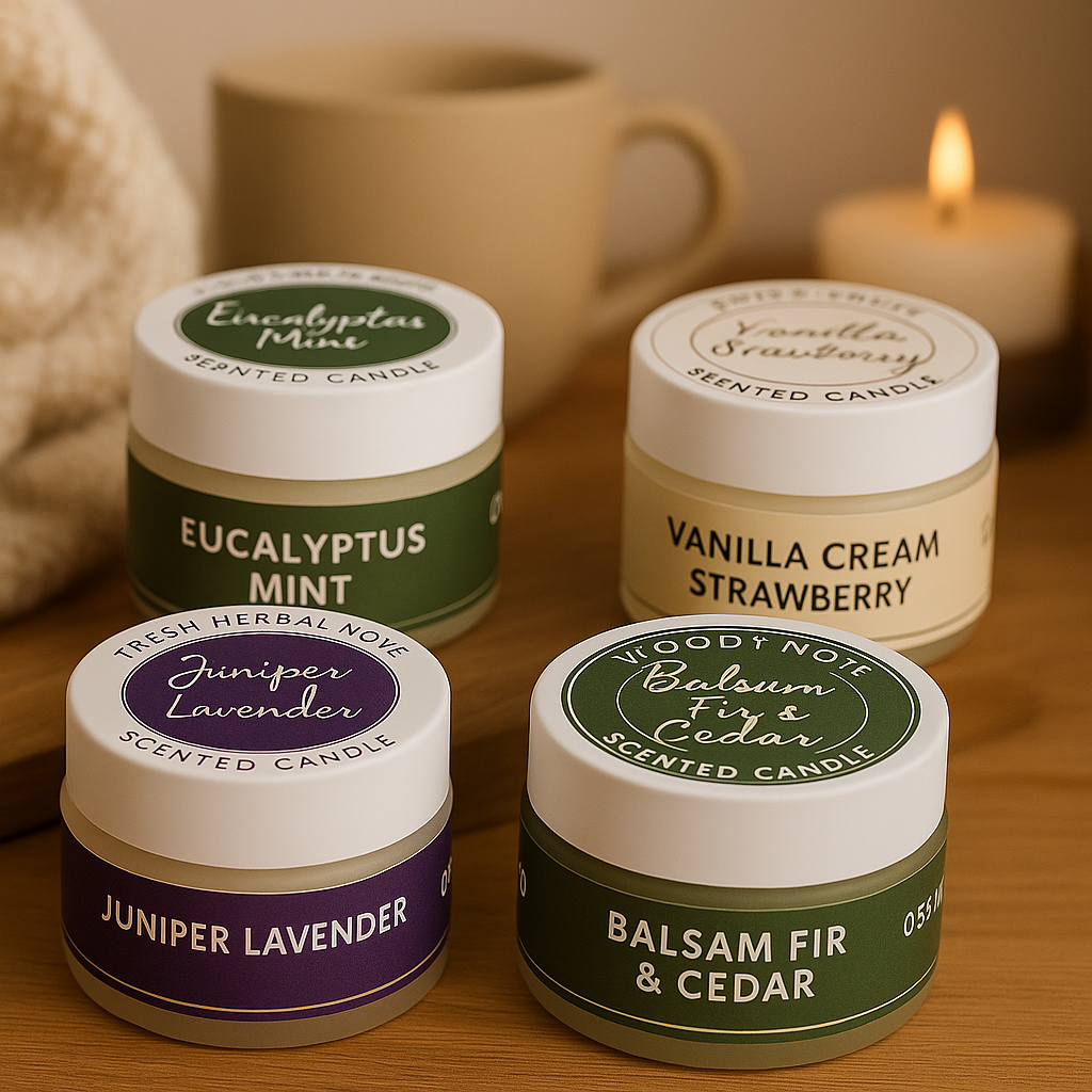 Mindful Mini Candle Set – 4 Soothing Scents