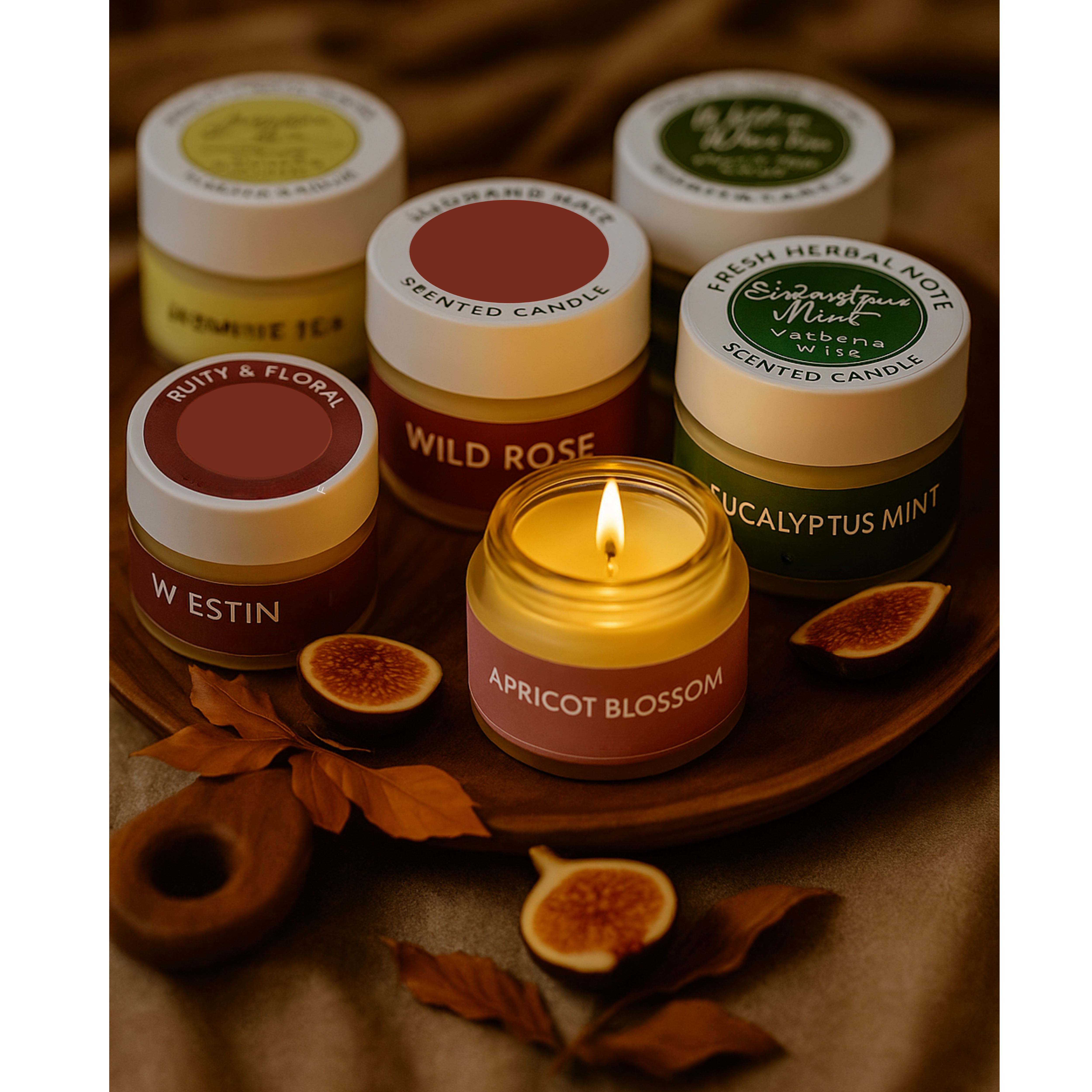 Mini Plant Essential Oil Candle - 15g/.52oz