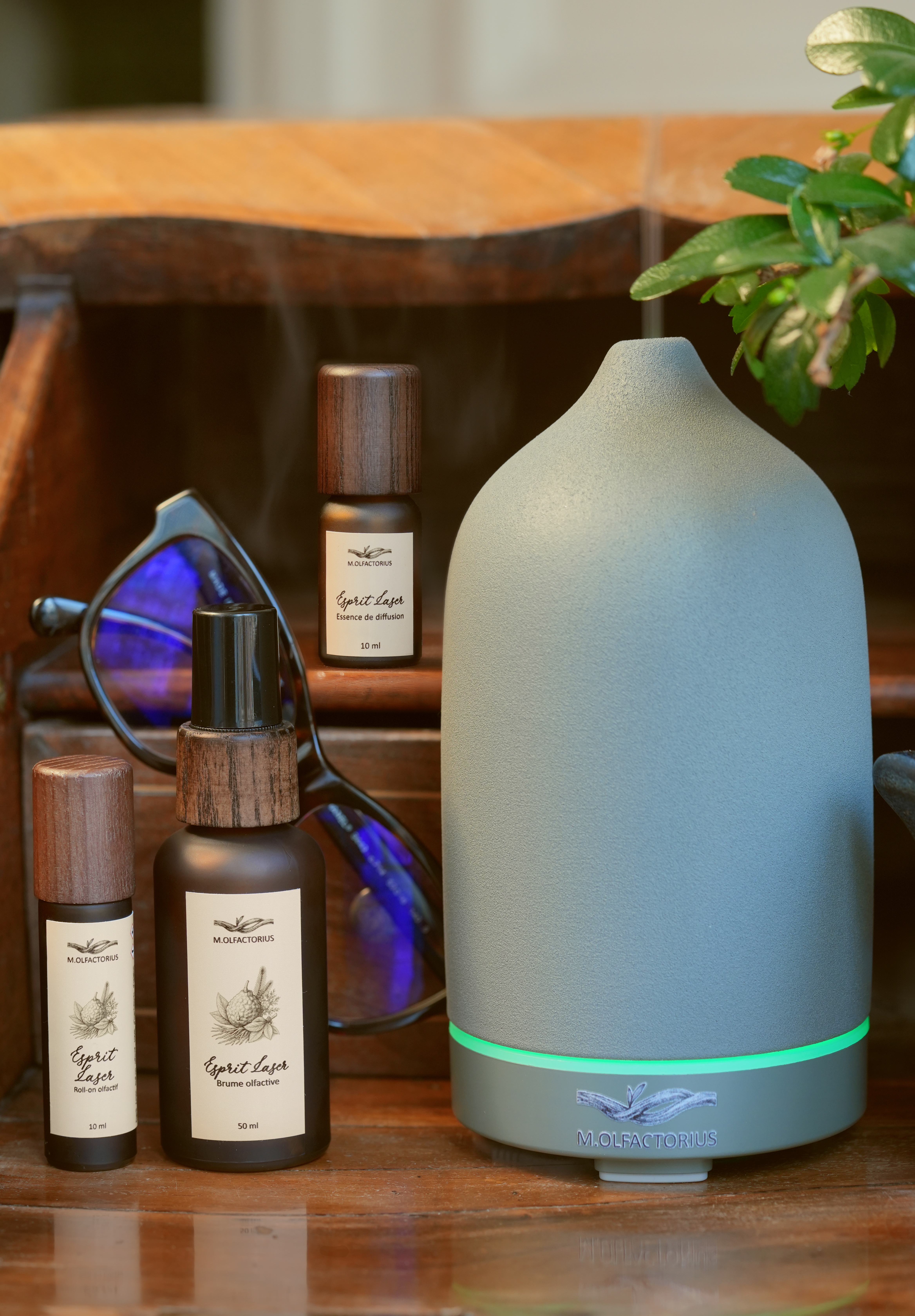 Diffuseur d’huiles essentielles en céramique Antracite