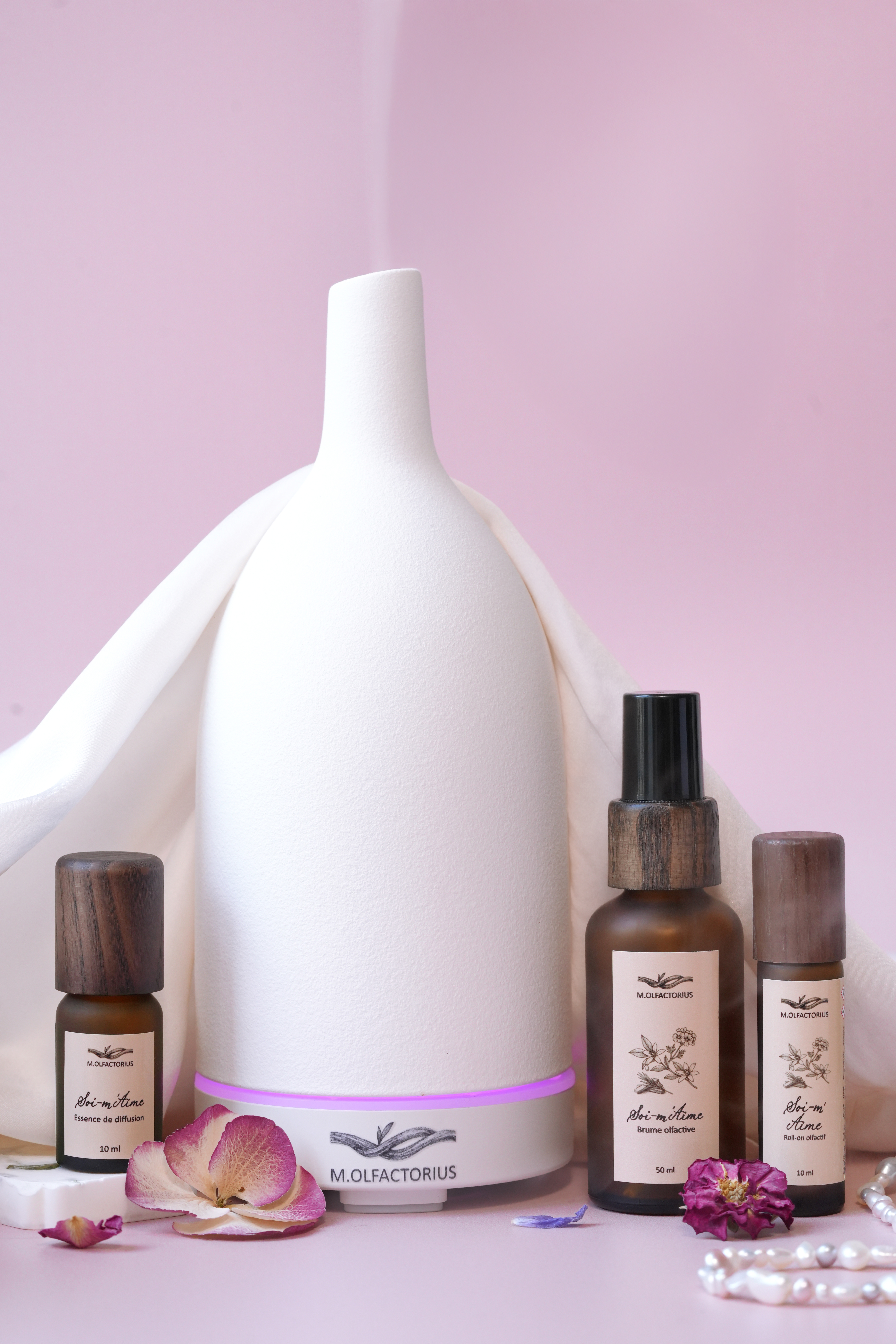 Diffuseur d’huiles essentielles en céramique Blanc