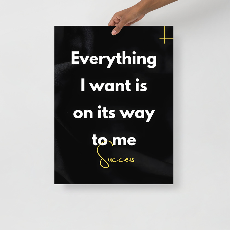 “Everything I want is on its way to me”