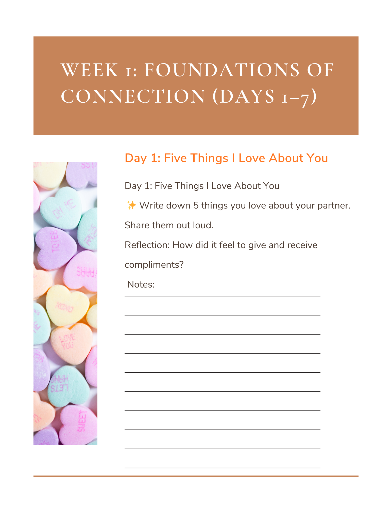 30-Day Relationship Challenge Workbook