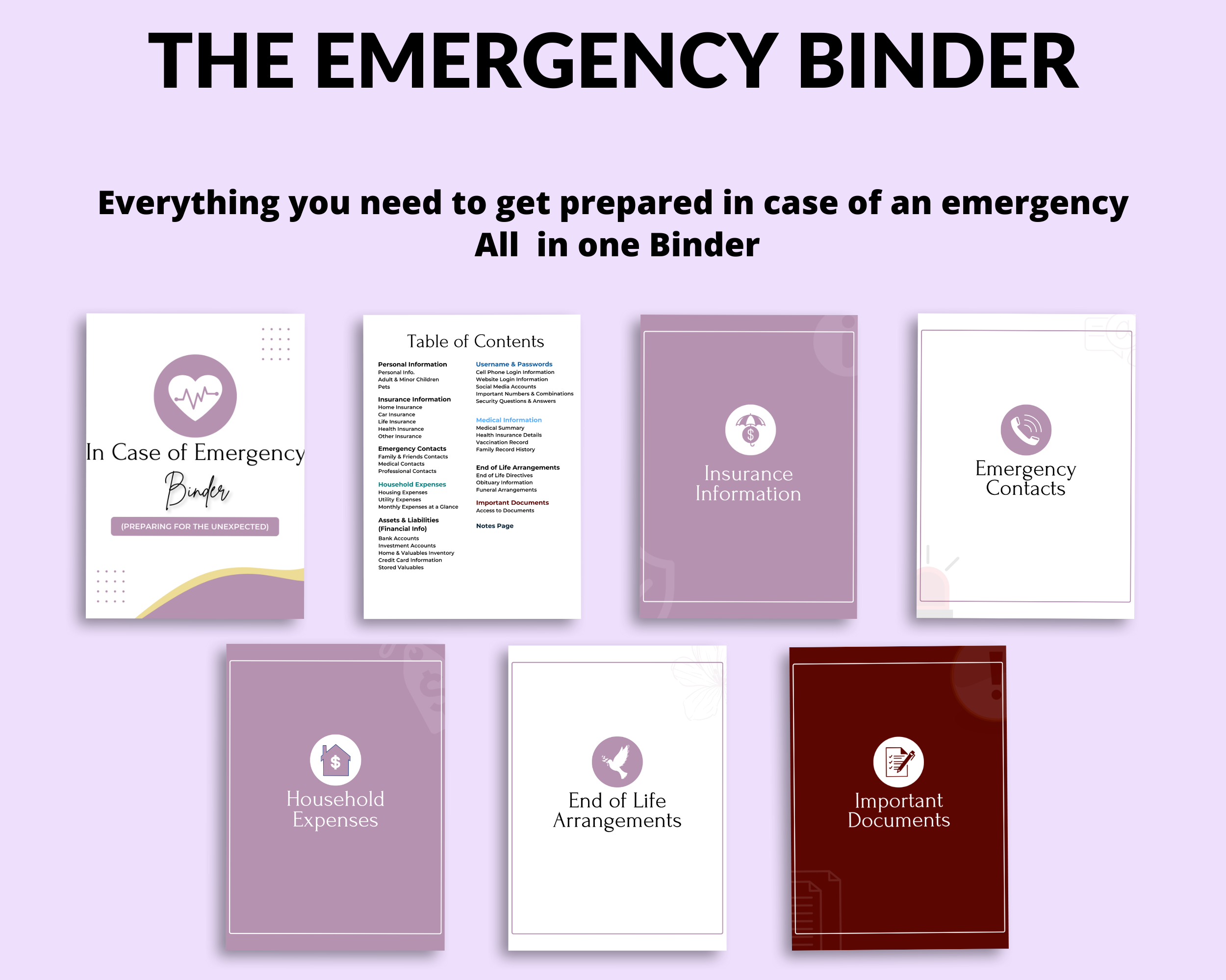 THE EEMERGENCY BINDER