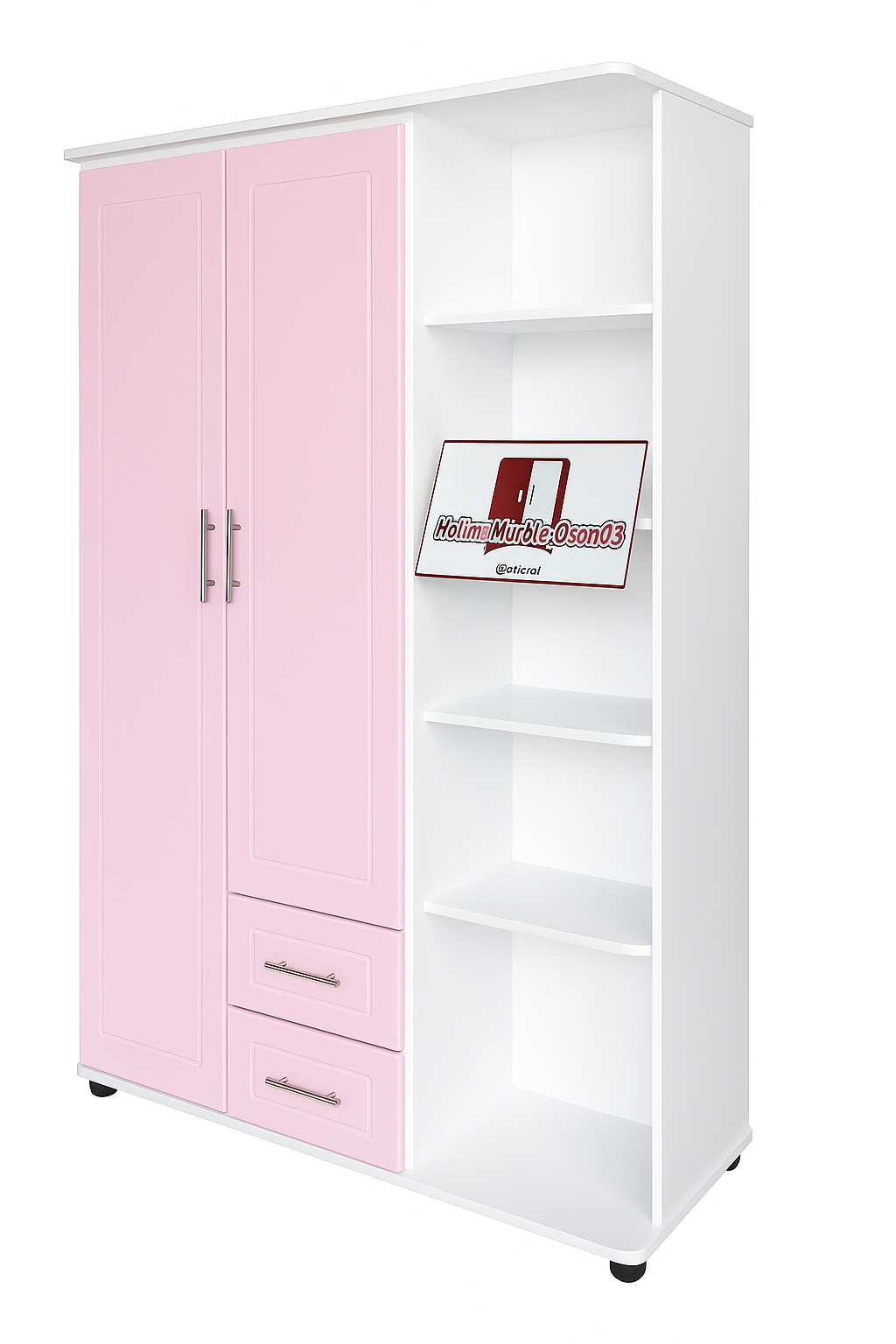 Armario infantil rosa