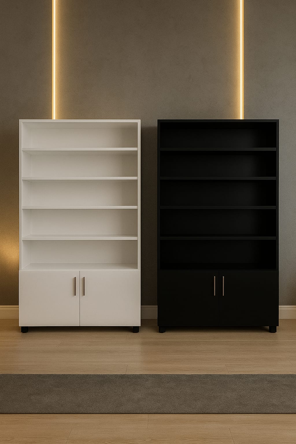 Estantería moderna de madera