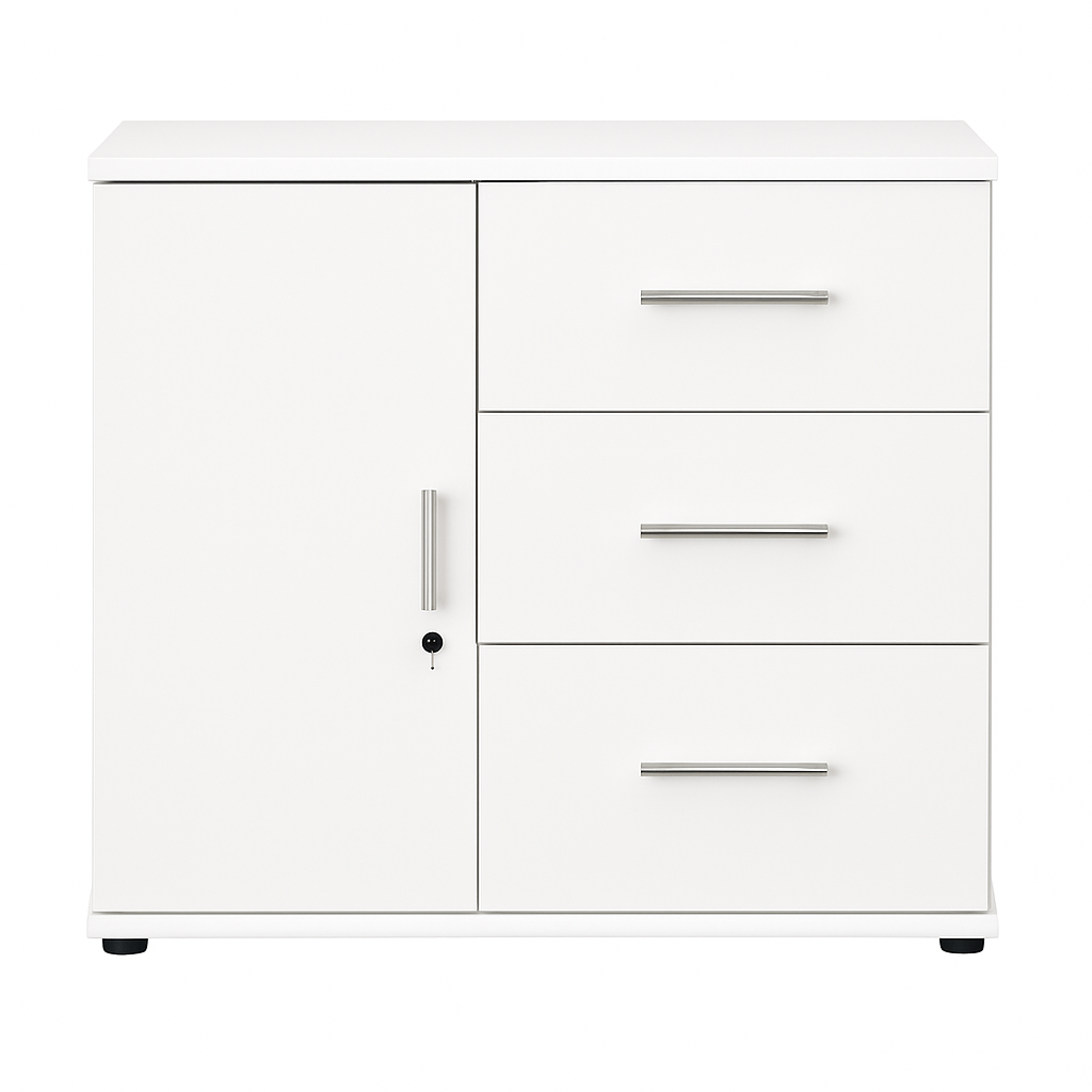 Gabinete de almacenamiento blanco